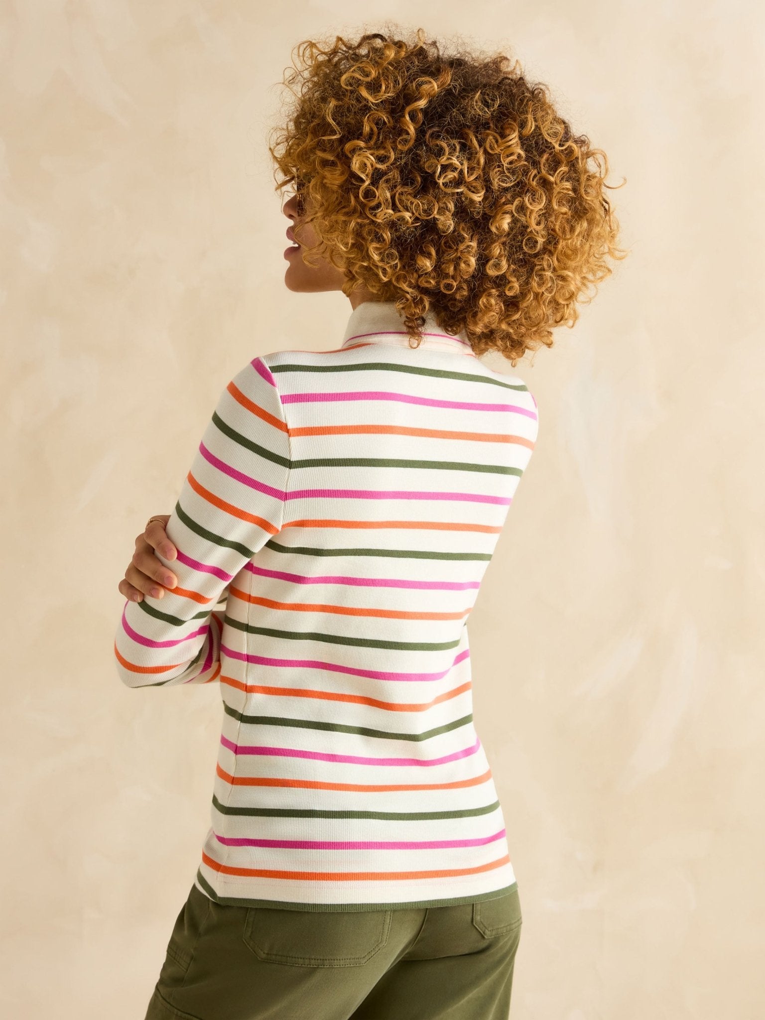 Joules - Joules Fairfield Long Sleeve Ribbed Polo Shirt / Ladies shirt