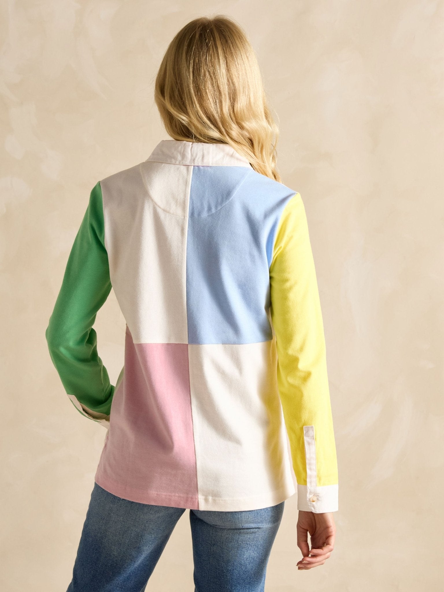 Joules - Joules Falmouth Multi Hotch Potch Collared Rugby Shirt / Ladies shirt