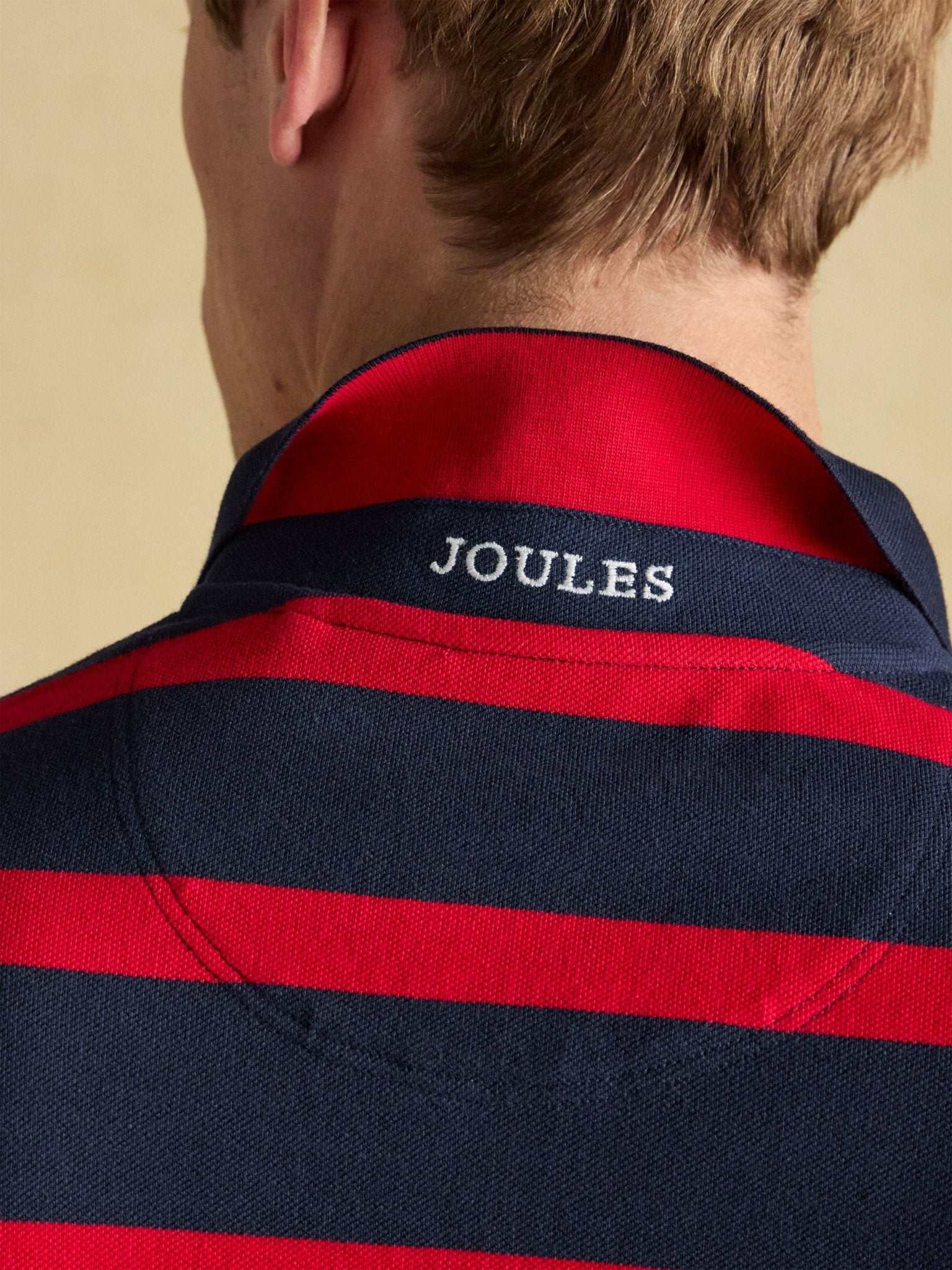 Joules - Joules Filbert Striped Cotton Pique Polo Shirt / Mens Polo Shirt