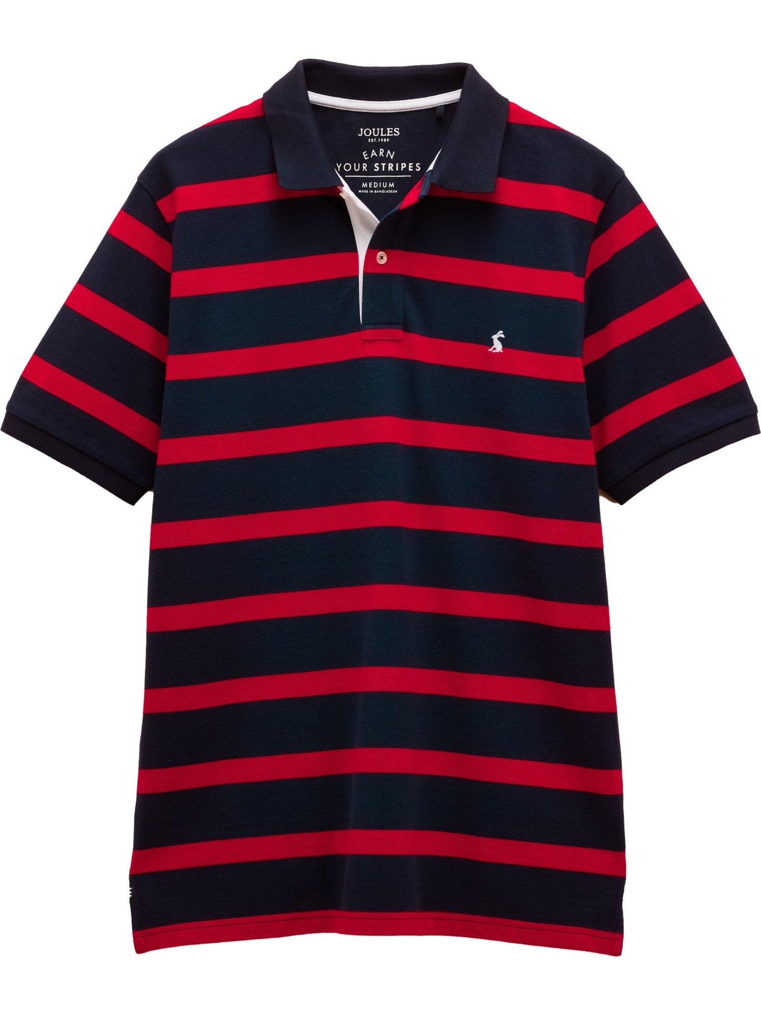 Joules - Joules Filbert Striped Cotton Pique Polo Shirt / Mens Polo Shirt