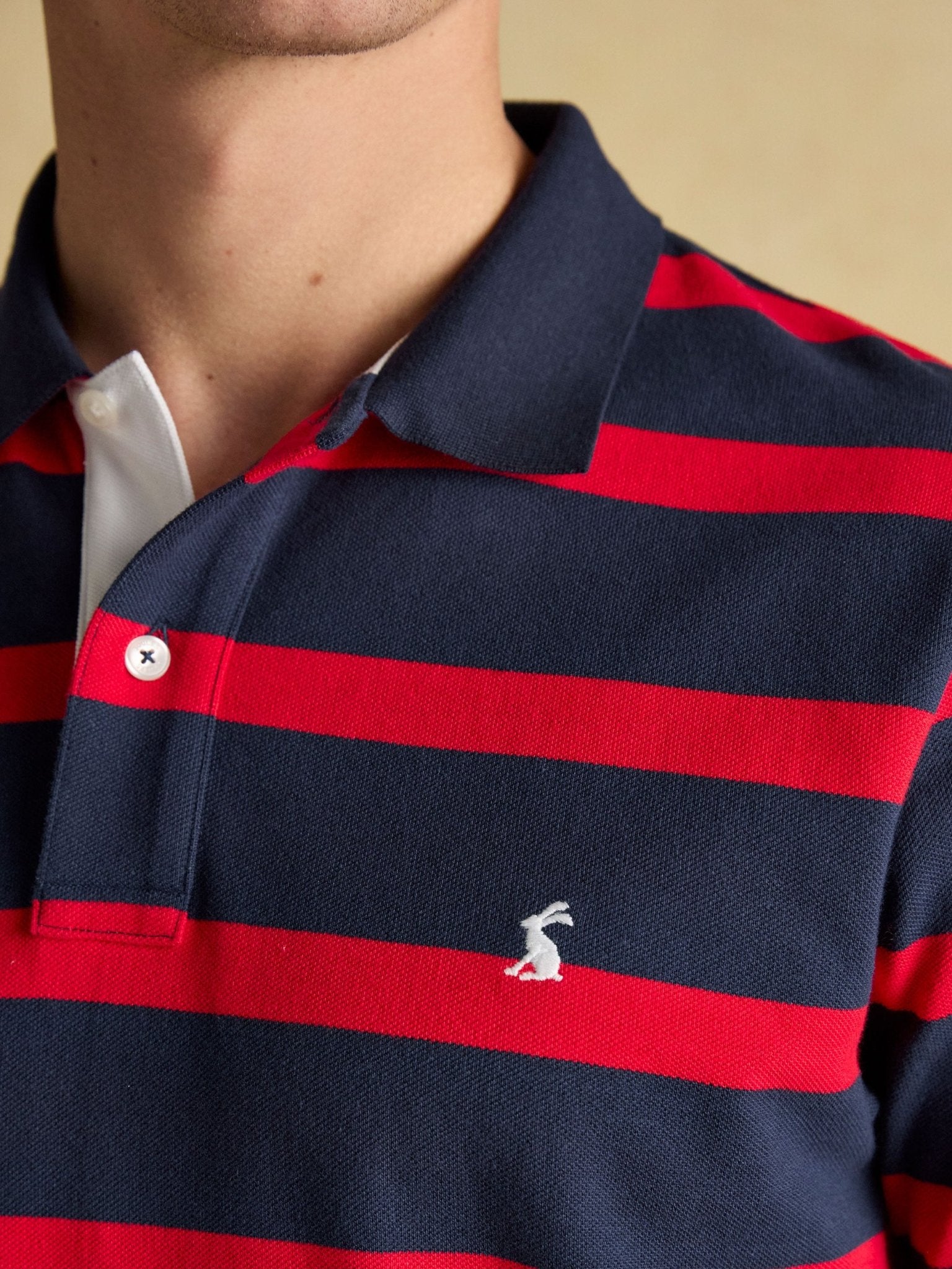 Joules - Joules Filbert Striped Cotton Pique Polo Shirt / Mens Polo Shirt
