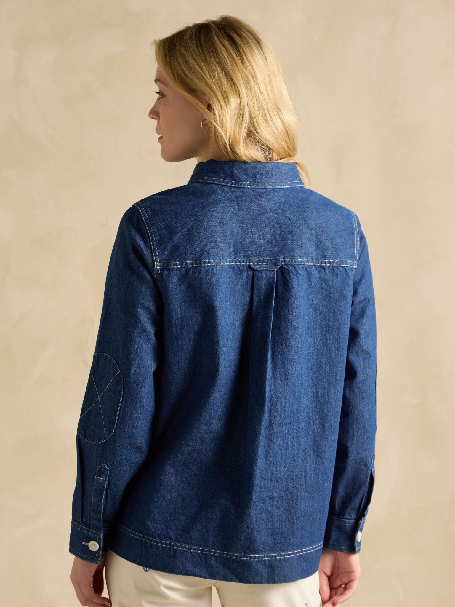 Joules - Joules Ladies Brinley Denim Deck Shirt womens relaxed fit shirt