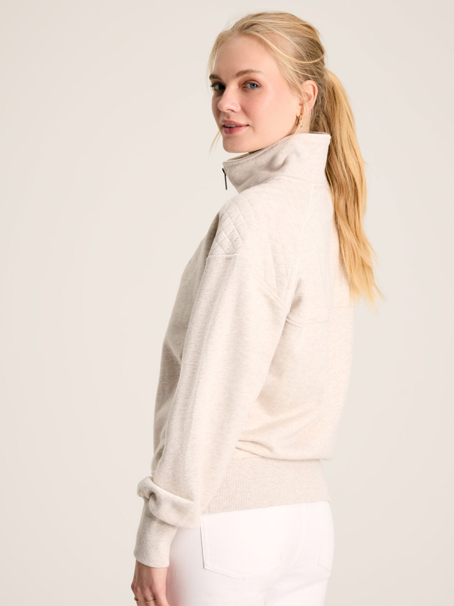 Joules - Joules Ladies Half Zip Sweatshirt Joules Racquet womens sweater