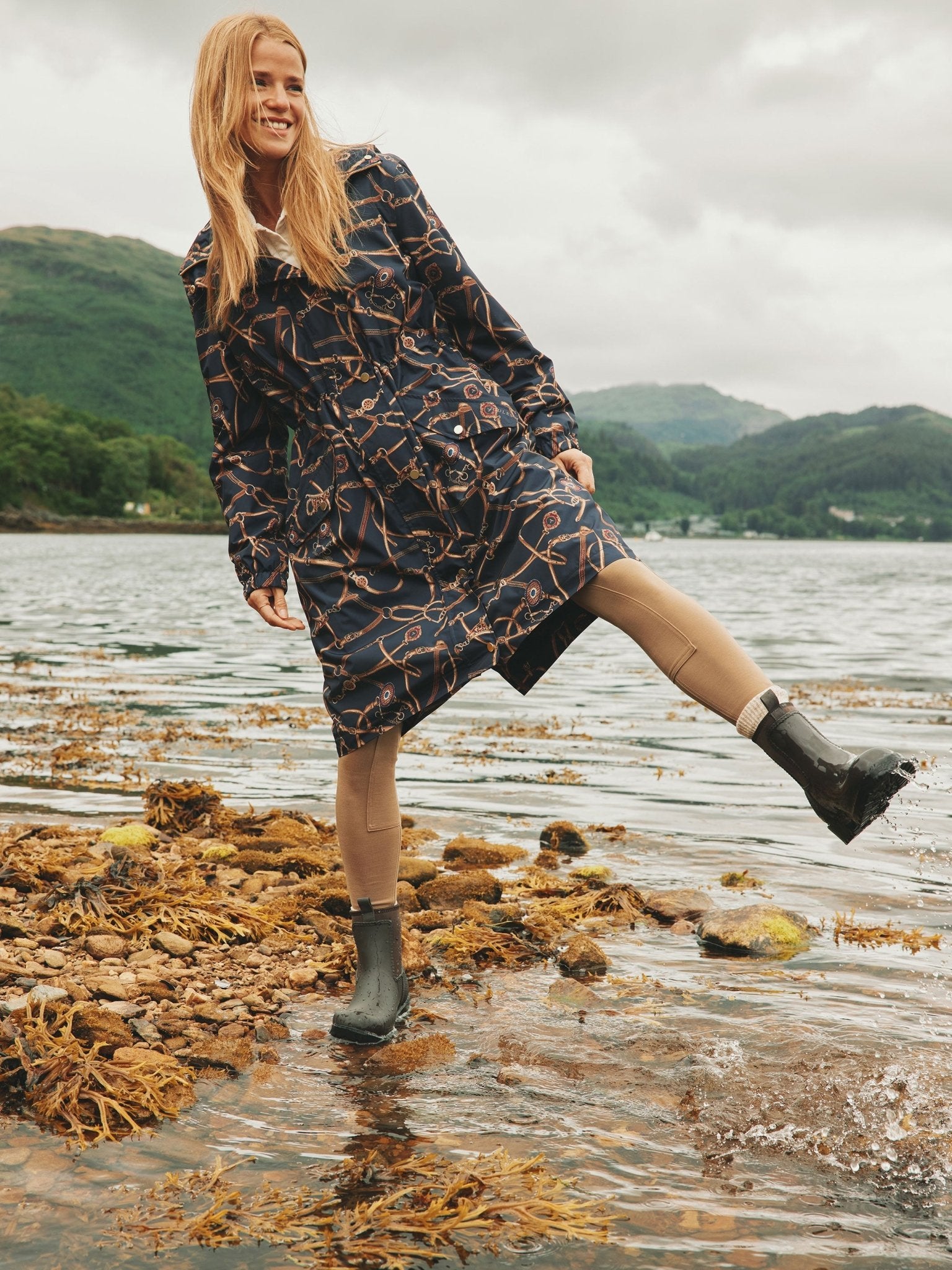 Joules - Joules Oakfield Short Neoprene Lined Waterproof Wellies / Wellington Boots