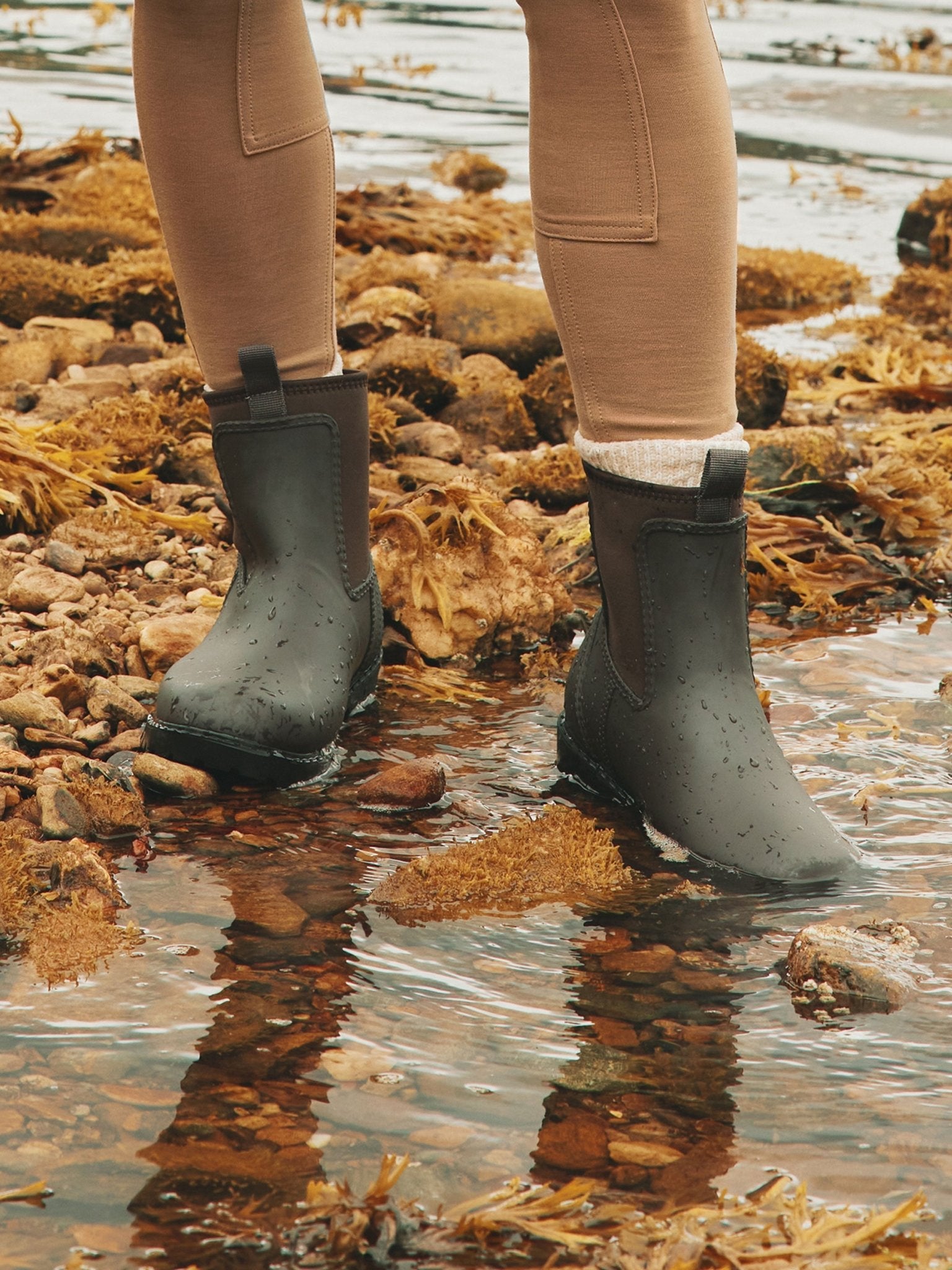 Joules - Joules Oakfield Short Neoprene Lined Waterproof Wellies / Wellington Boots