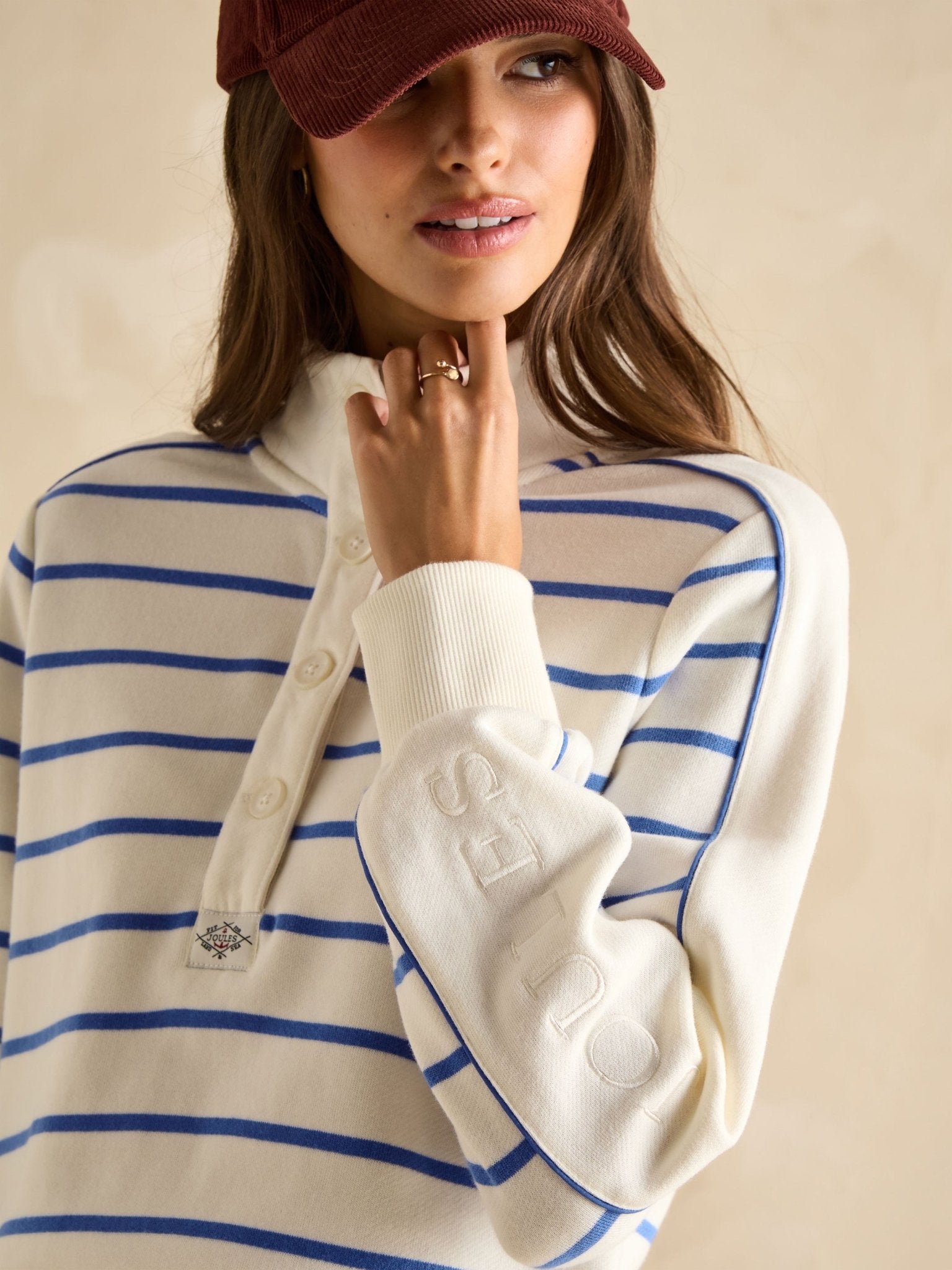 Joules - Joules Southwold Stripe ladies Sweatshirt / womens Sweater & Jumper