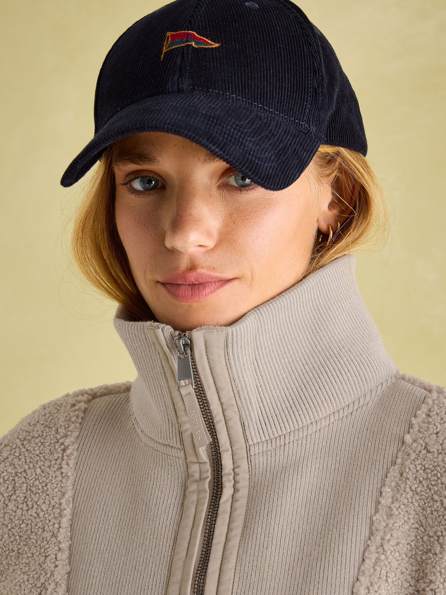 Joules - Joules Thurlston Neutral Borg Fleece / Ladies Fleece Jumper