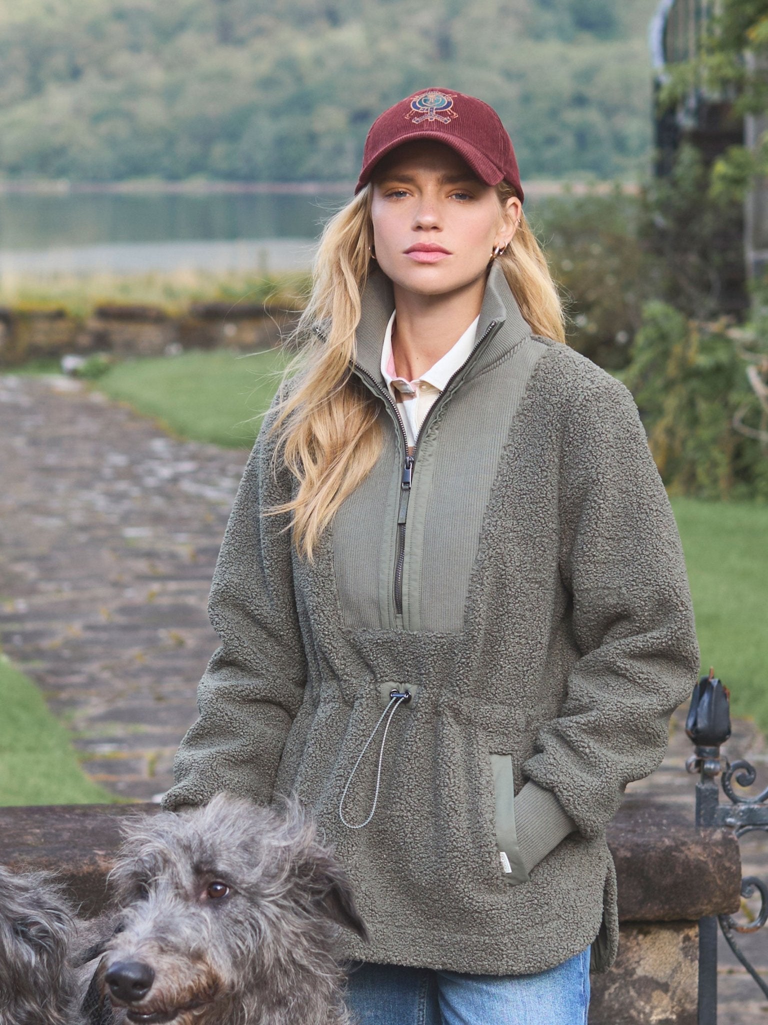 Joules - Joules Thurlston Neutral Borg Fleece / Ladies Fleece Jumper