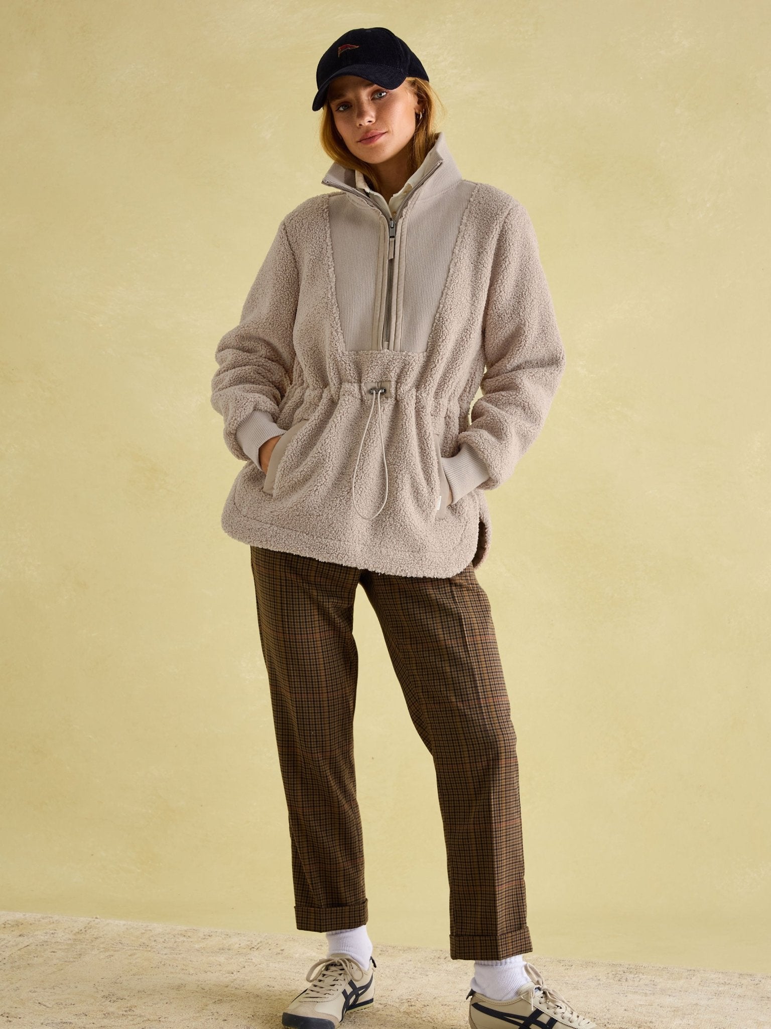 Joules - Joules Thurlston Neutral Borg Fleece / Ladies Fleece Jumper