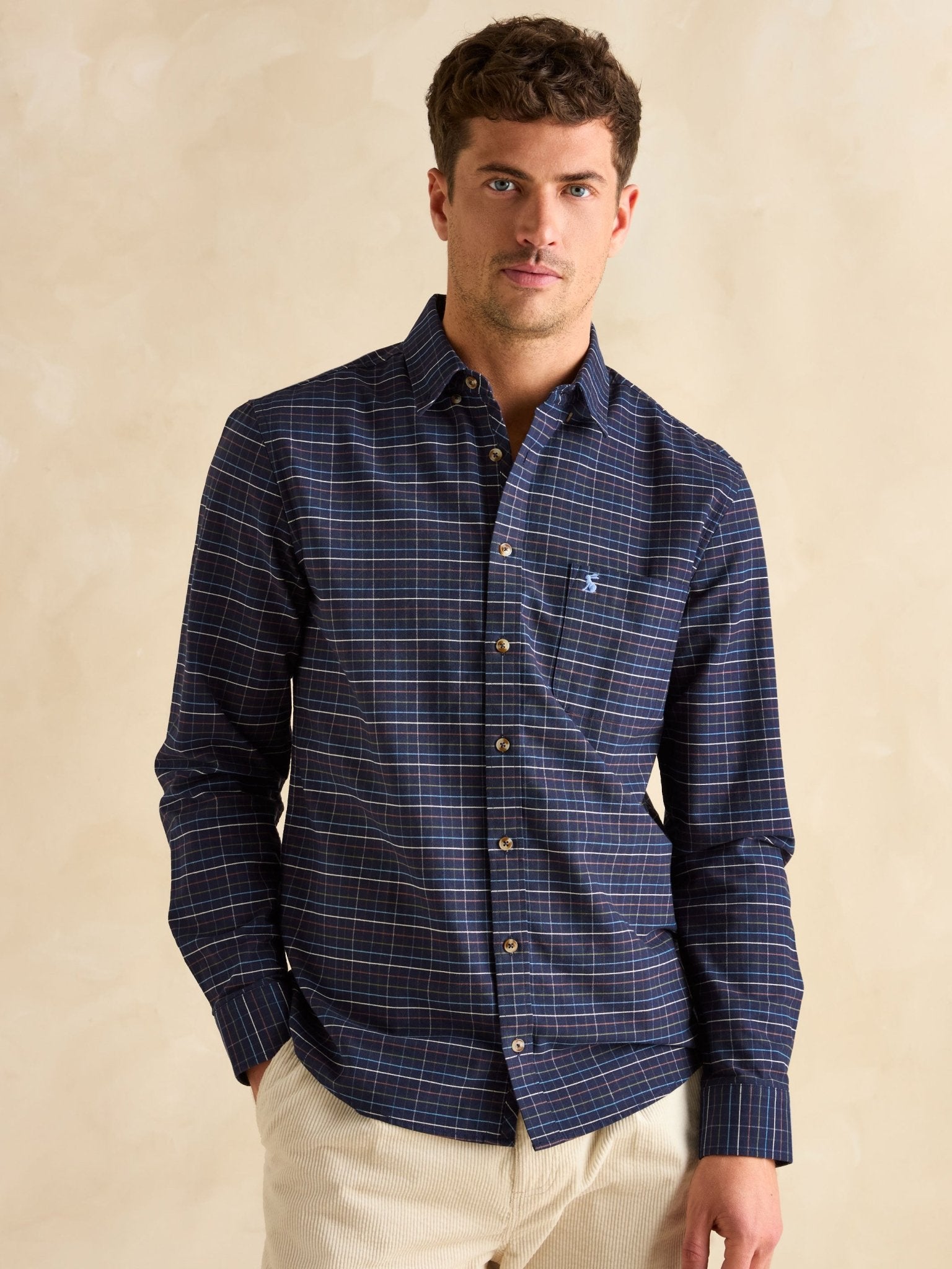 Joules - Joules Welford Mens Shirt - Cotton Long Sleeve Check Shirt
