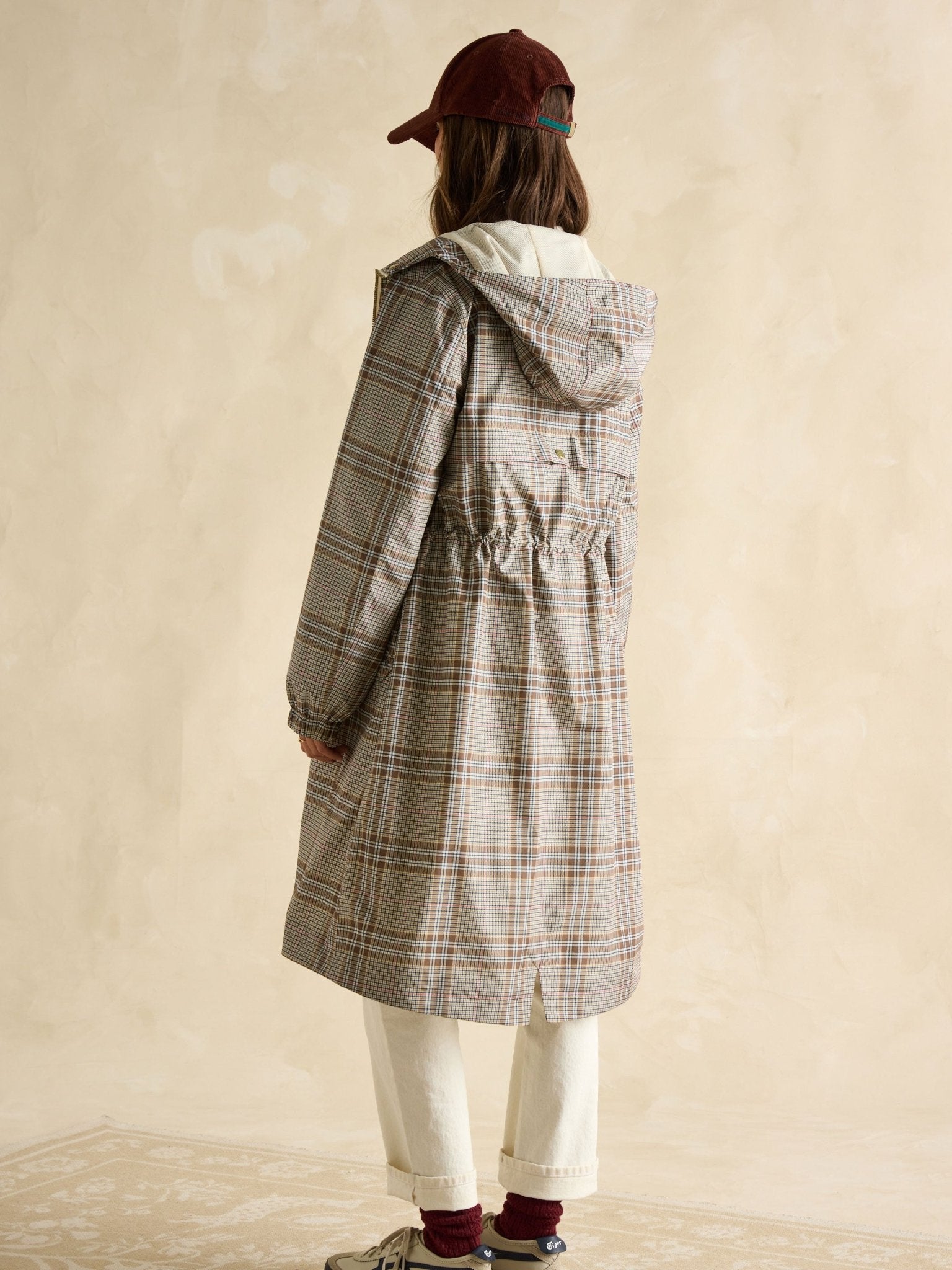 Joules - Joules Womens Holkham Waterproof Packable Raincoat With Hood - Ladies