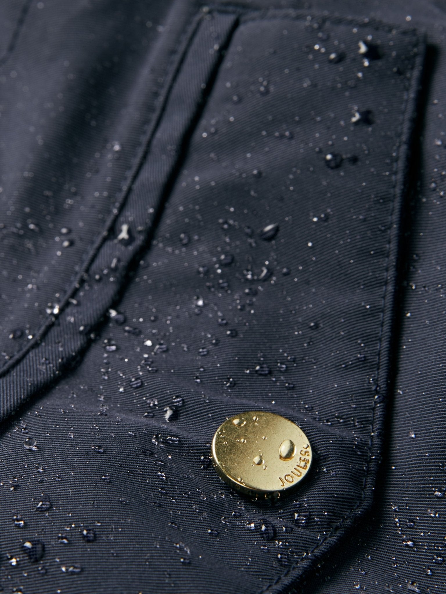 Joules - Joules Womens Portwell Waterproof Raincoat With Hood - Ladies