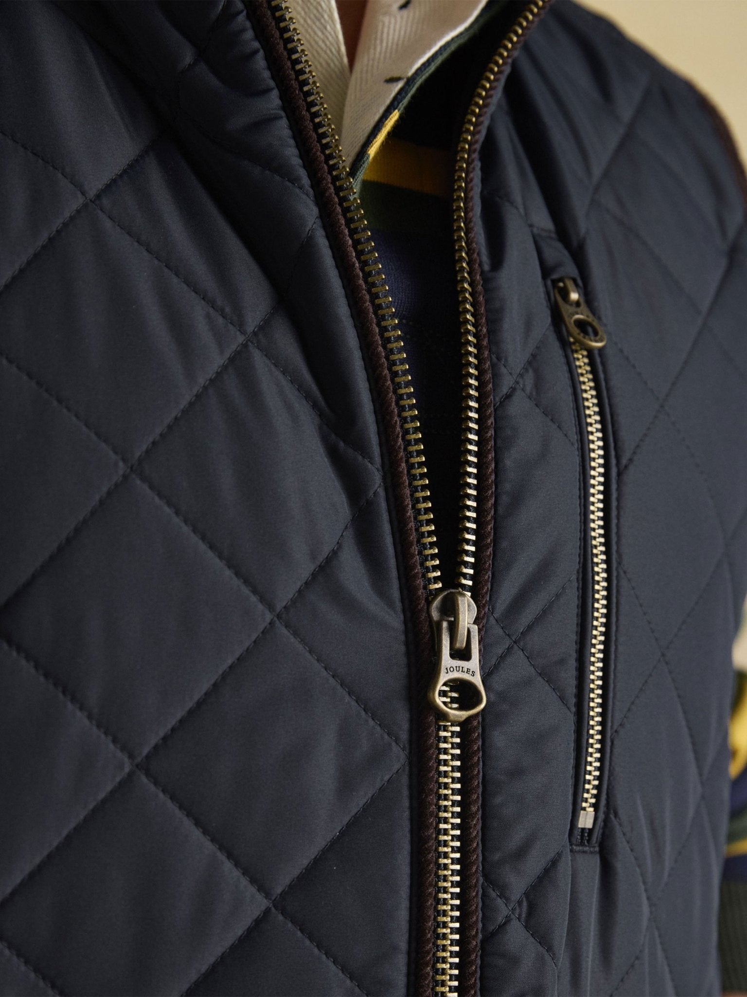 Joules - Joules Maynard Mens Gilet quilted fleece lined waistcoat / bodywarmer