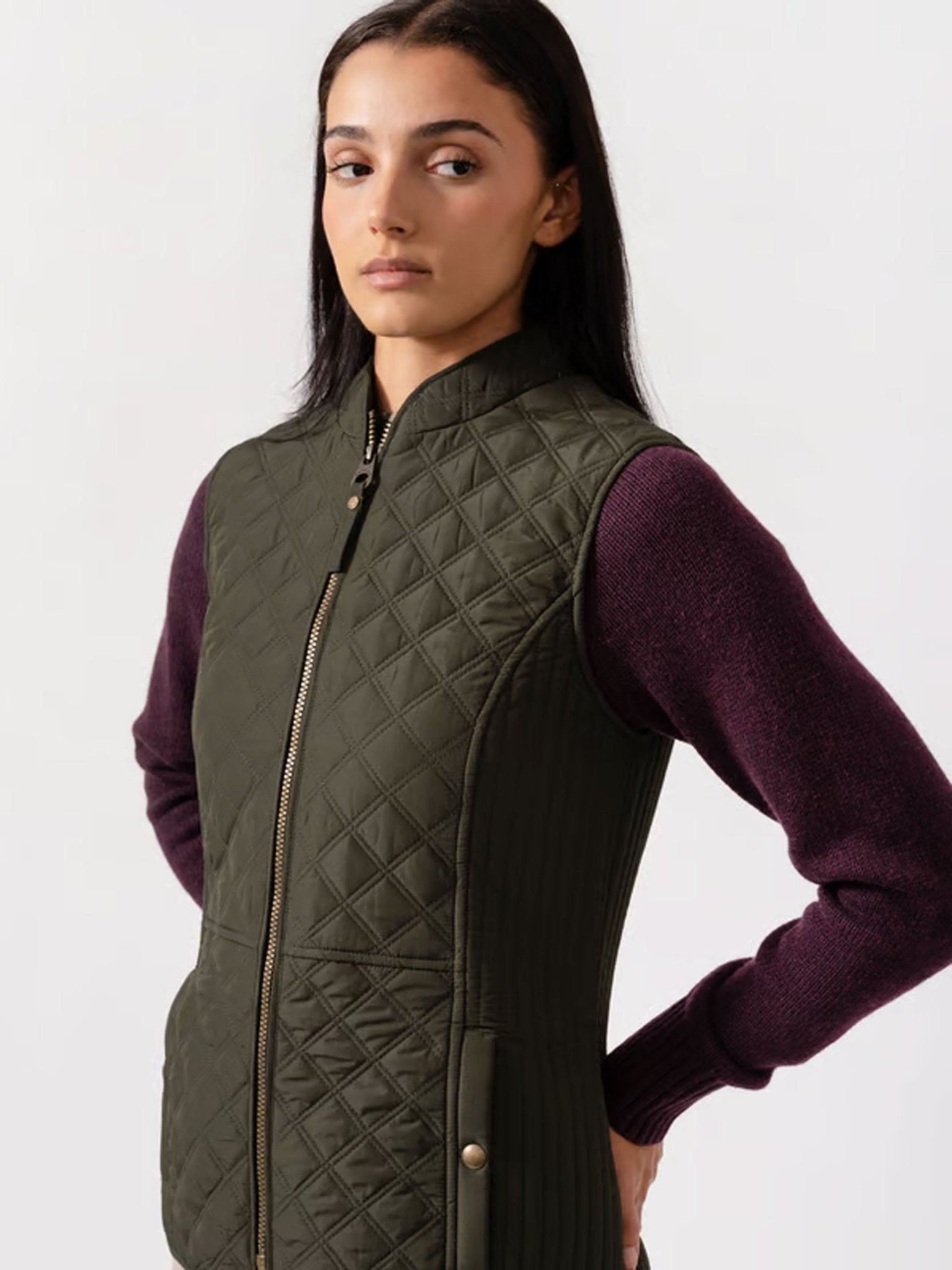 Joules - Joules Minx Showerproof Diamond Quilted Gilet ladies waistcoat / bodywarmer Joules