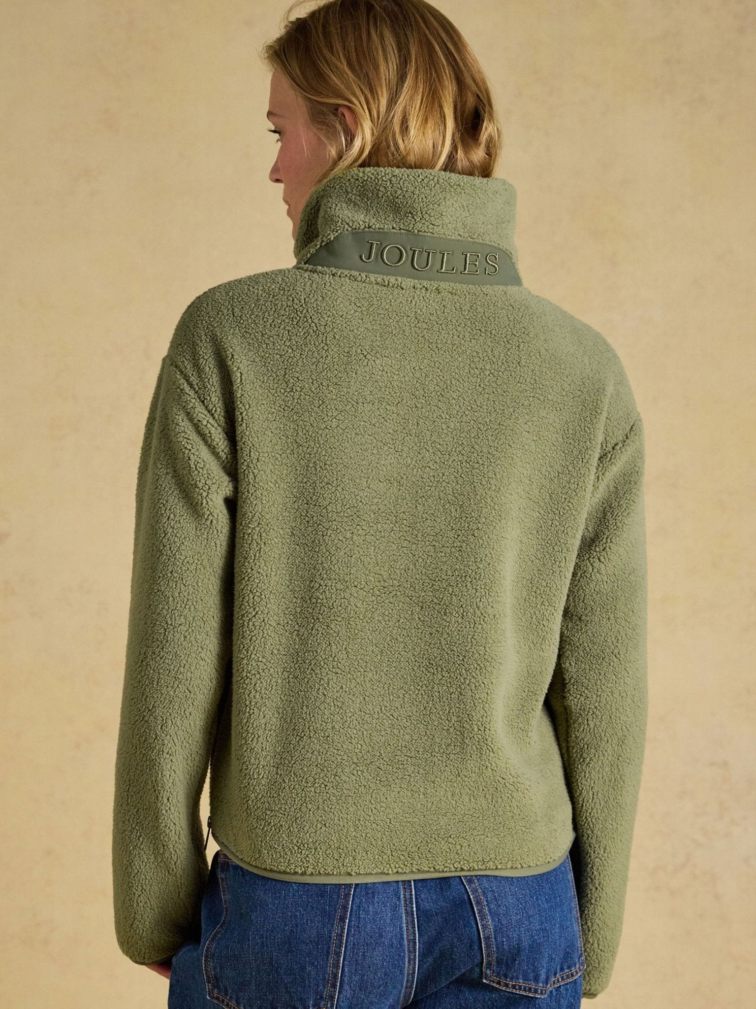 Joules Ladies Cropped Quarter Zip Fleece Jumper | Ladies Pullover Joules Fleece & Gilet