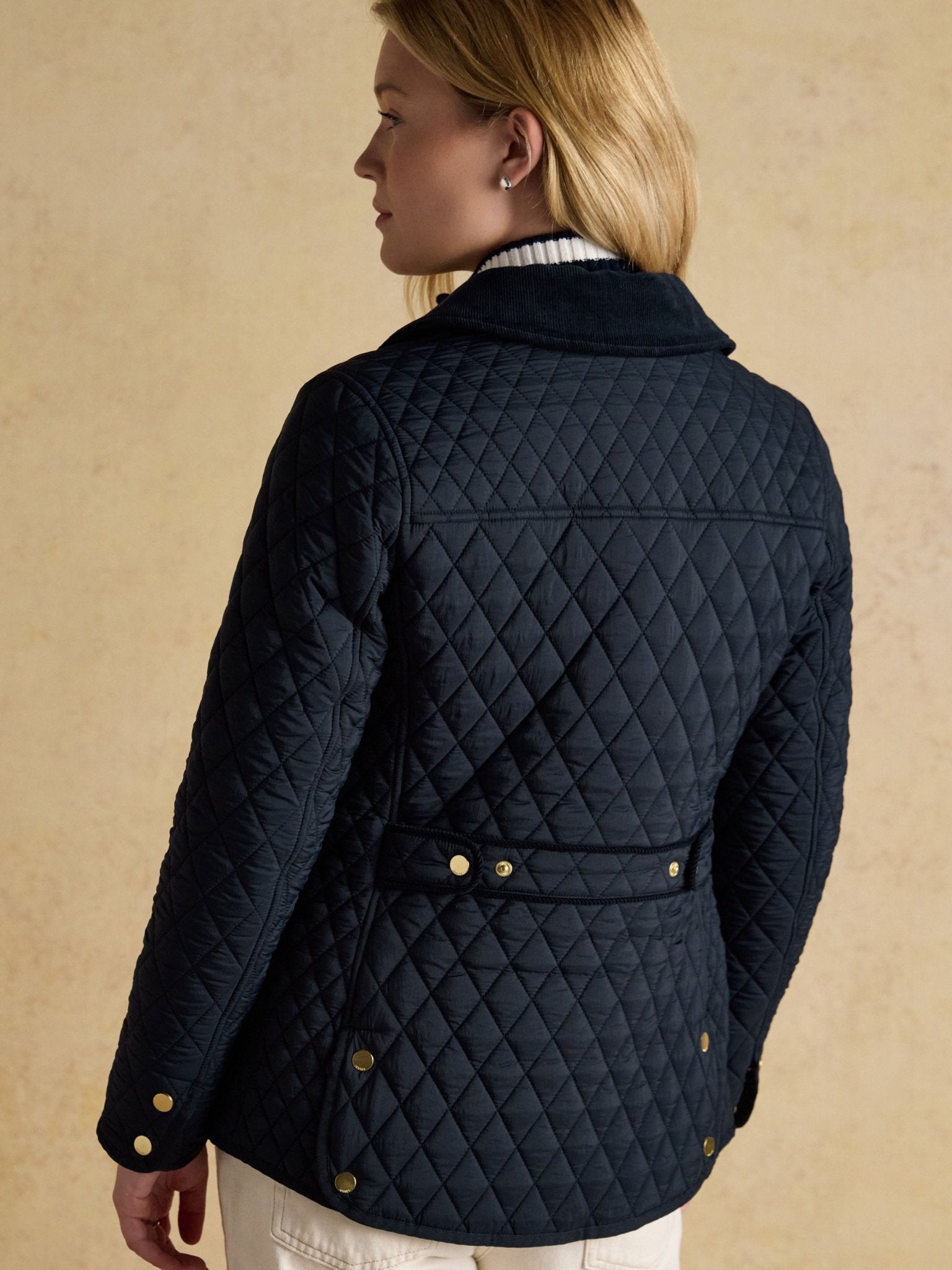 Joules Ladies Highclere Quilted Jacket - Womens padded coat Joules Outerwear