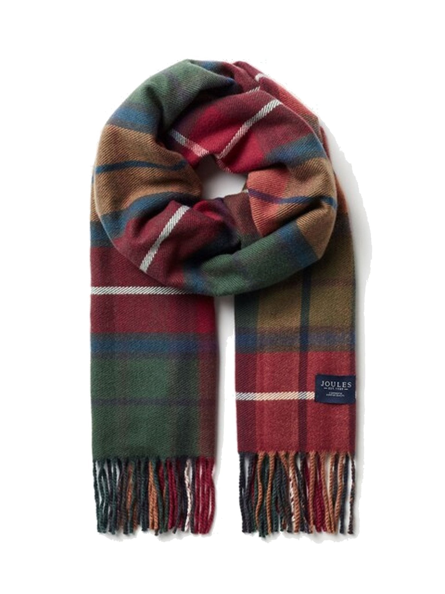 Joules Langtree Ladies Scarf Check / Tartan - Machine washable Joules