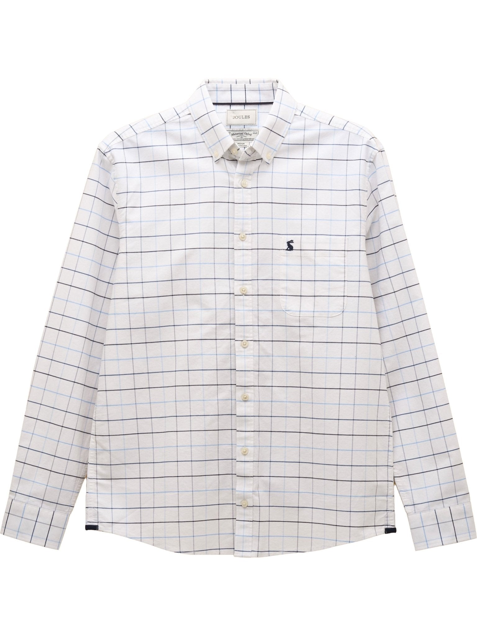 Joules Mens Classic Oxford Check Long Sleeve shirt, 100% Cotton Joules Shirt