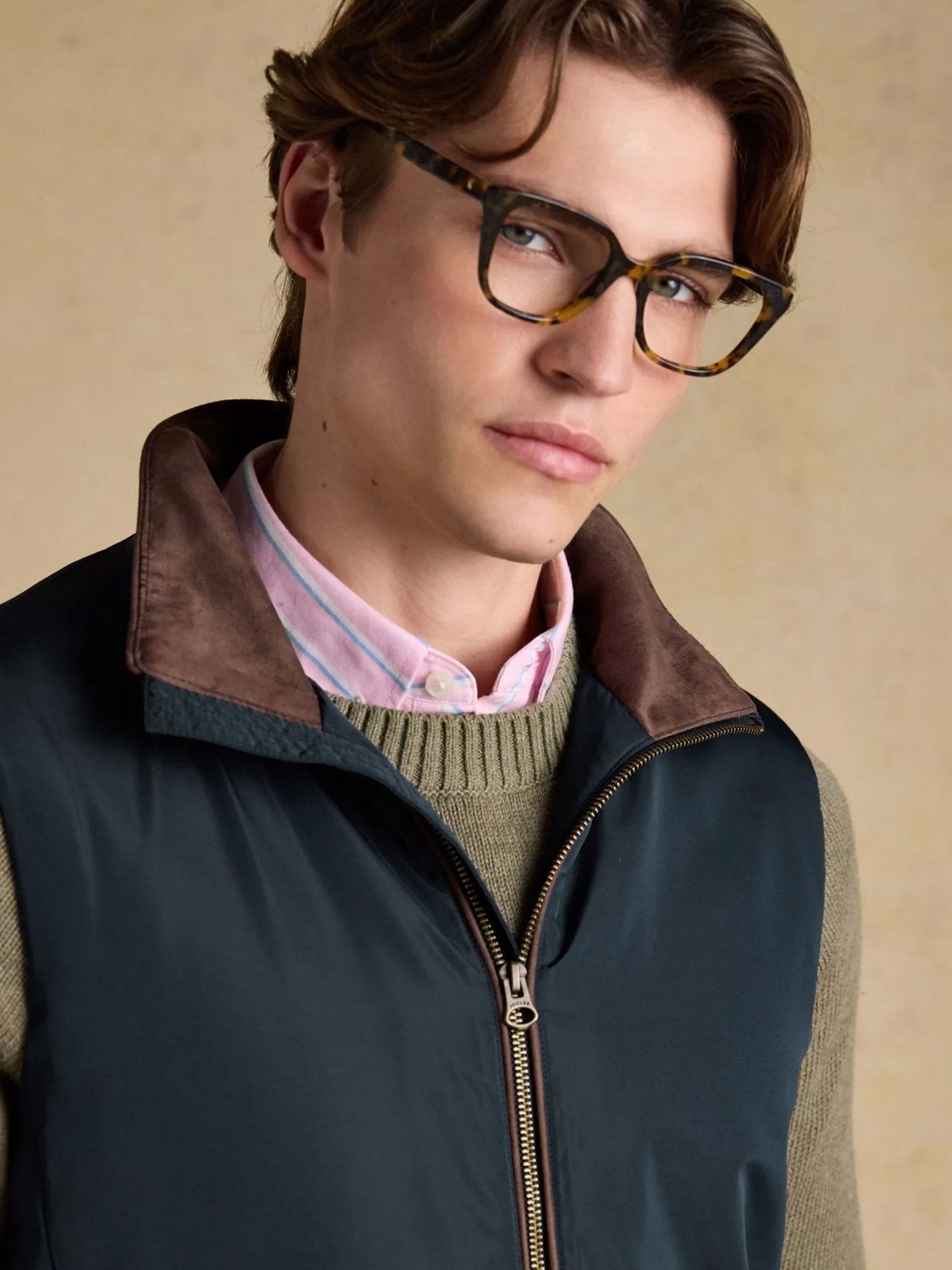 Joules Mens Farnham Gilet / Mans Full zip country waistcoat / vest Joules Fleece & Gilet