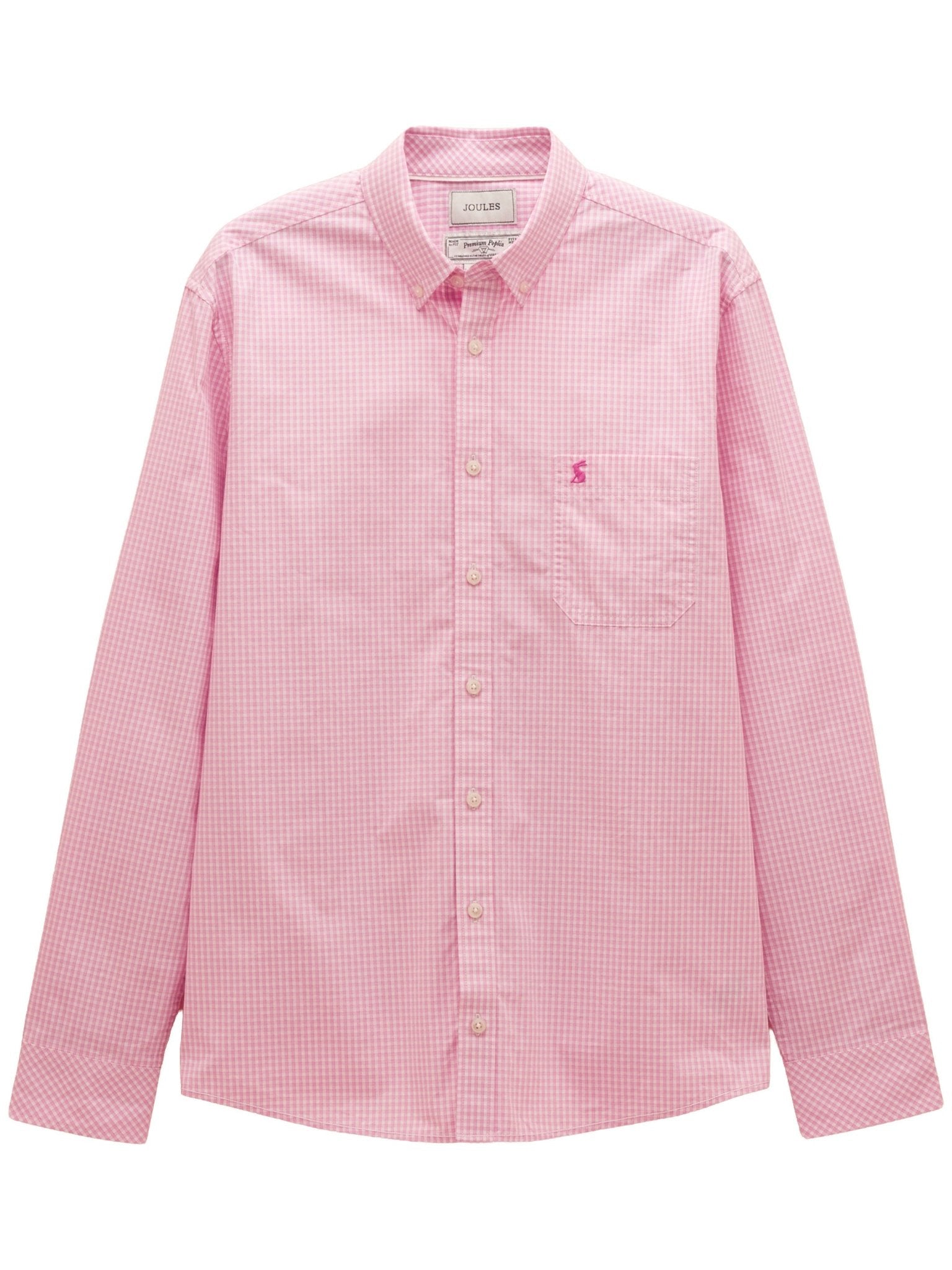 Joules Mens Gingham Check Classic Fit Shirt Men’s 100% Cotton Long Sleeve Button Down Joules Shirt
