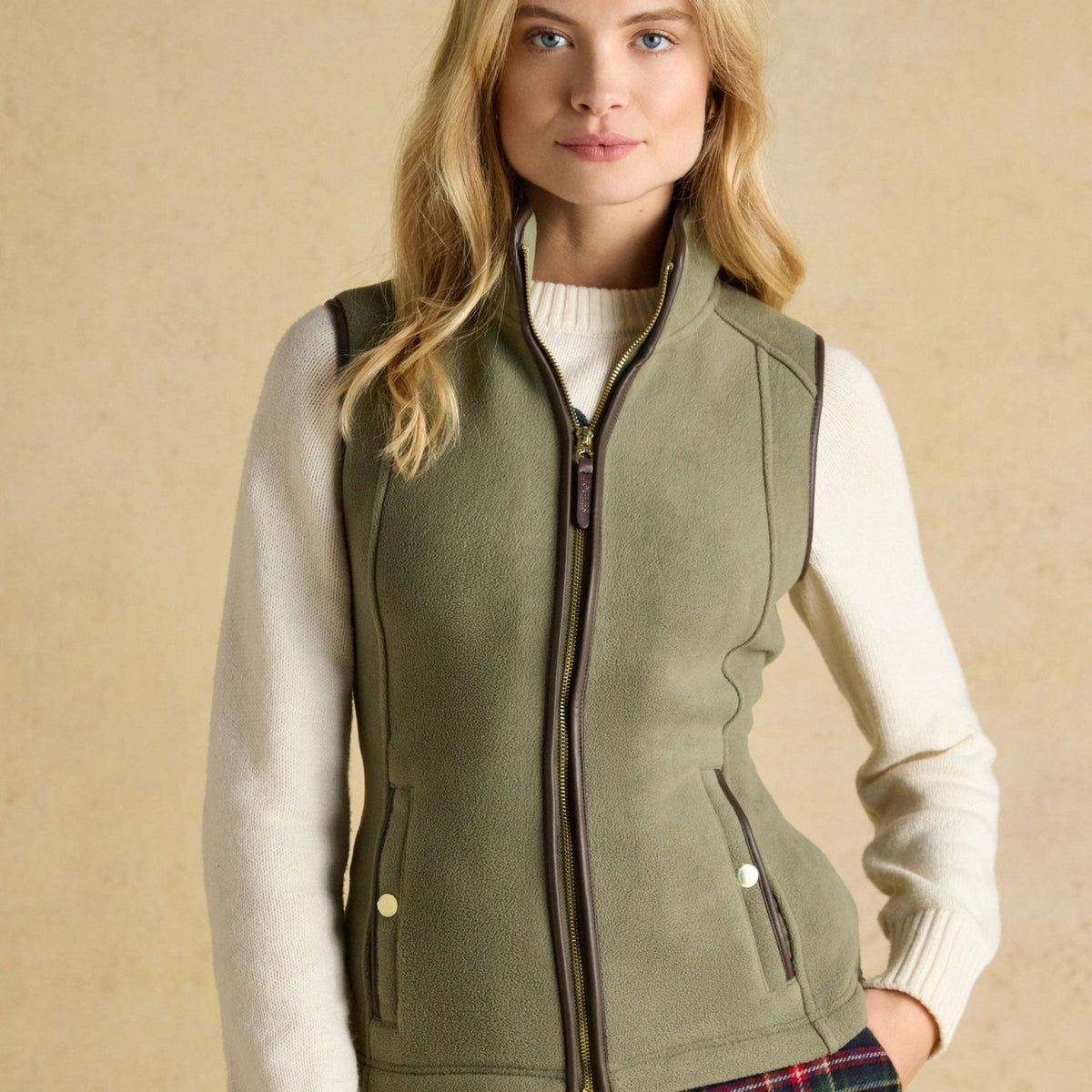 Joules Womens Heritage Fleece Gilet / Ladies Full zip fleece waistcoat / vest Joules Fleece & Gilet