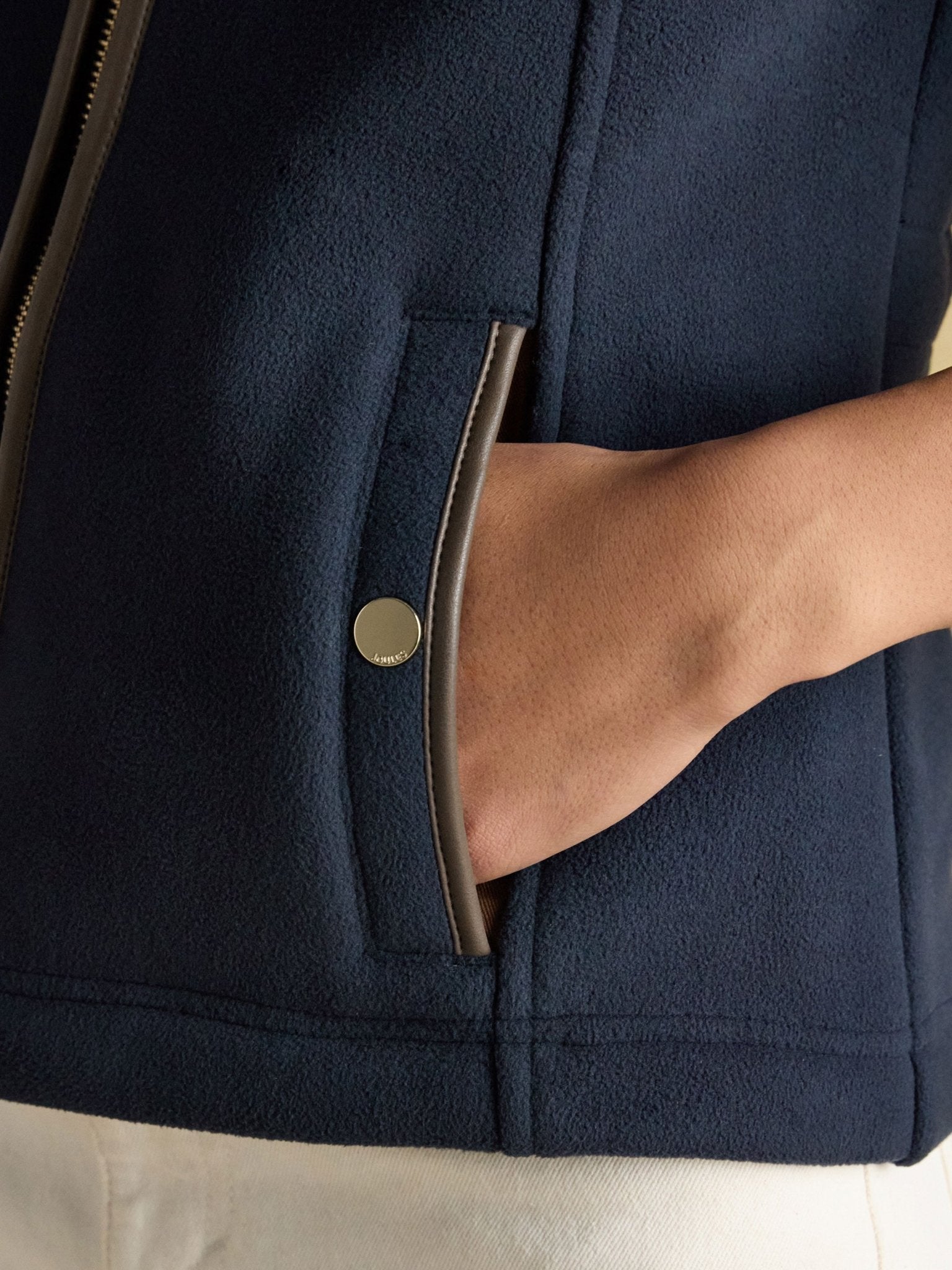 Joules Womens Heritage Fleece Gilet / Ladies Full zip fleece waistcoat / vest Joules Fleece & Gilet