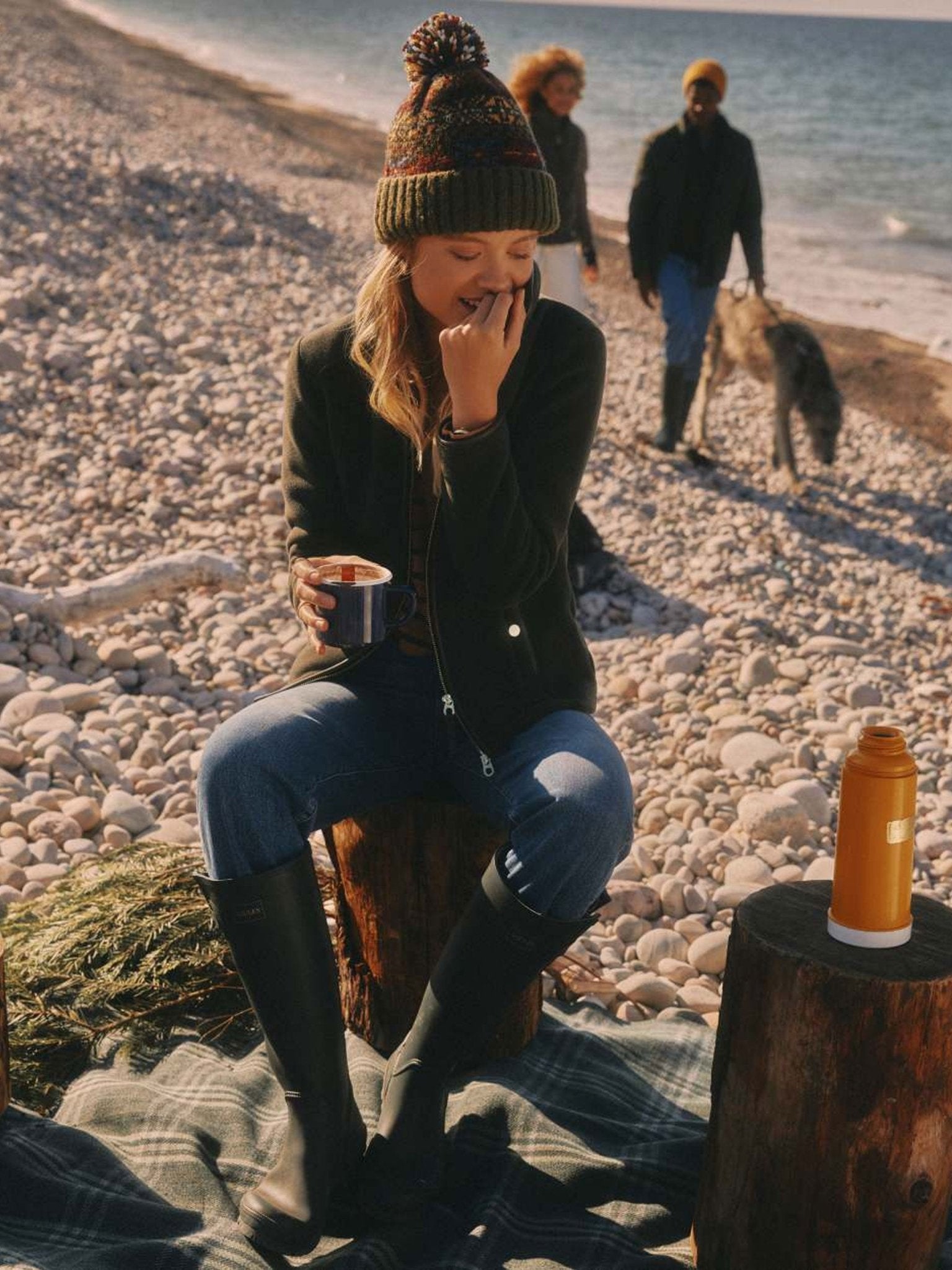 Joules Womens Heritage Fleece Jacket / Ladies Full zip fleece coat Joules Fleece & Gilet