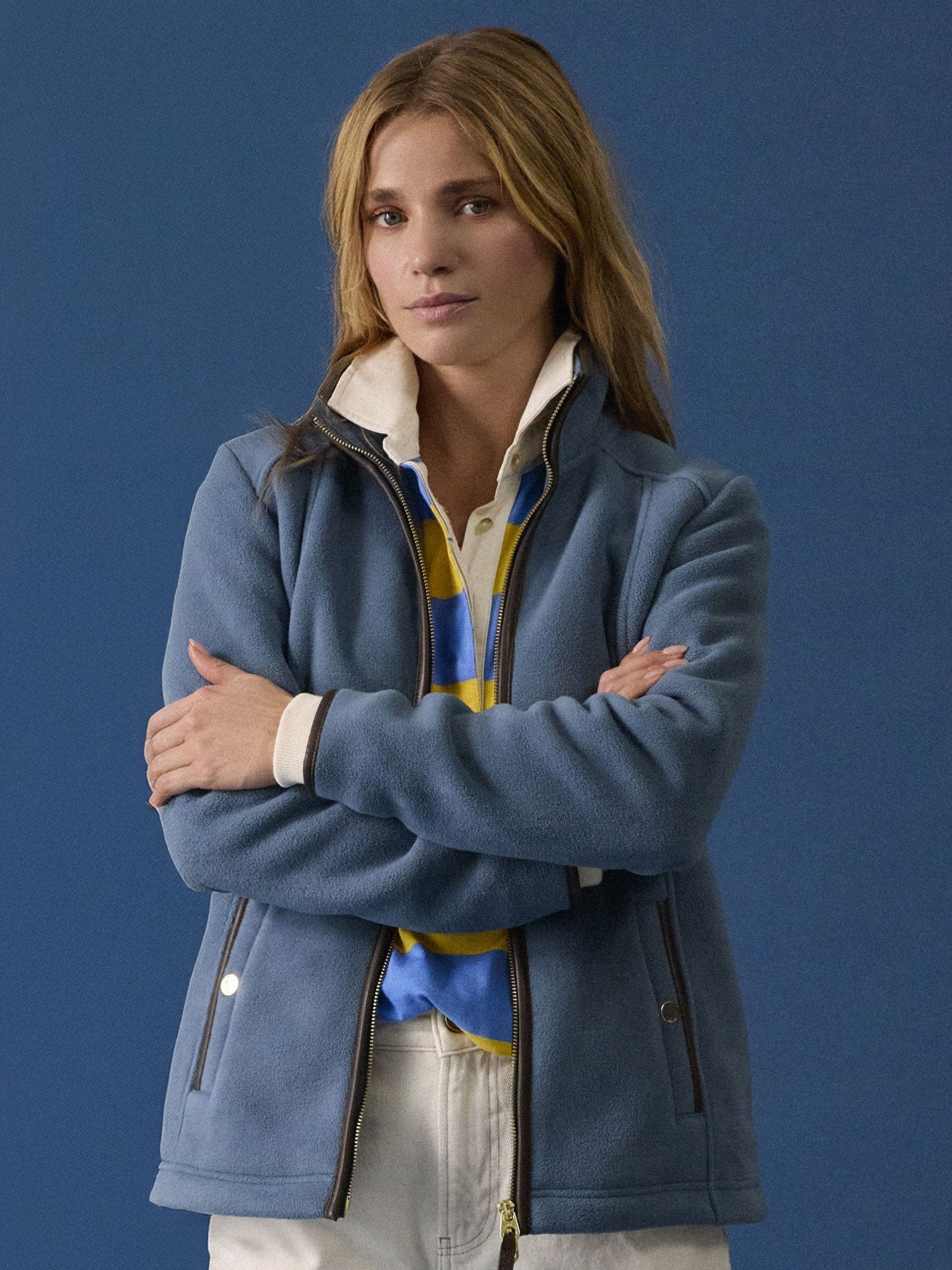 Joules Womens Heritage Fleece Jacket / Ladies Full zip fleece coat Joules Fleece & Gilet