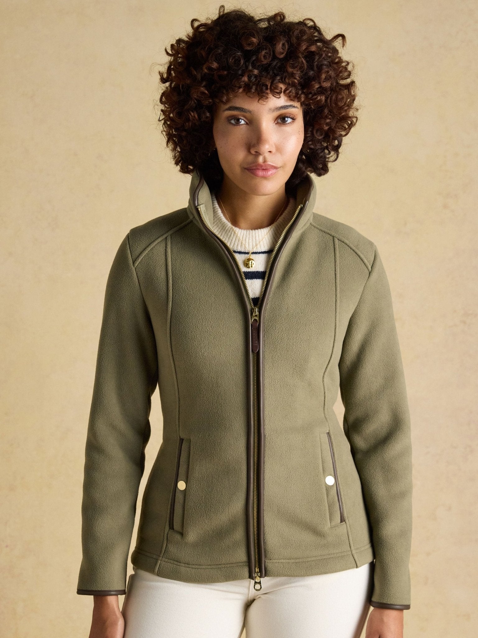 Joules Womens Heritage Fleece Jacket / Ladies Full zip fleece coat Joules Fleece & Gilet