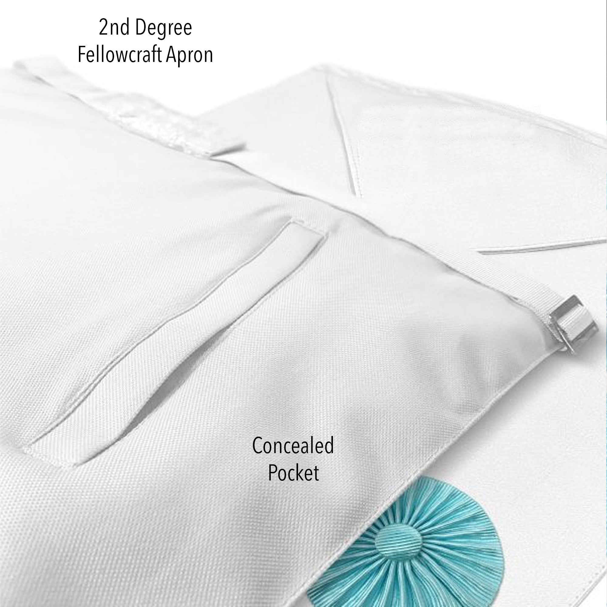 Masonic Regalia UK - Freemason Fellowcraft Apron - Craft Premium Lambskin Leather - 2nd Degree Masons Apron - Masonic For Freemason Men