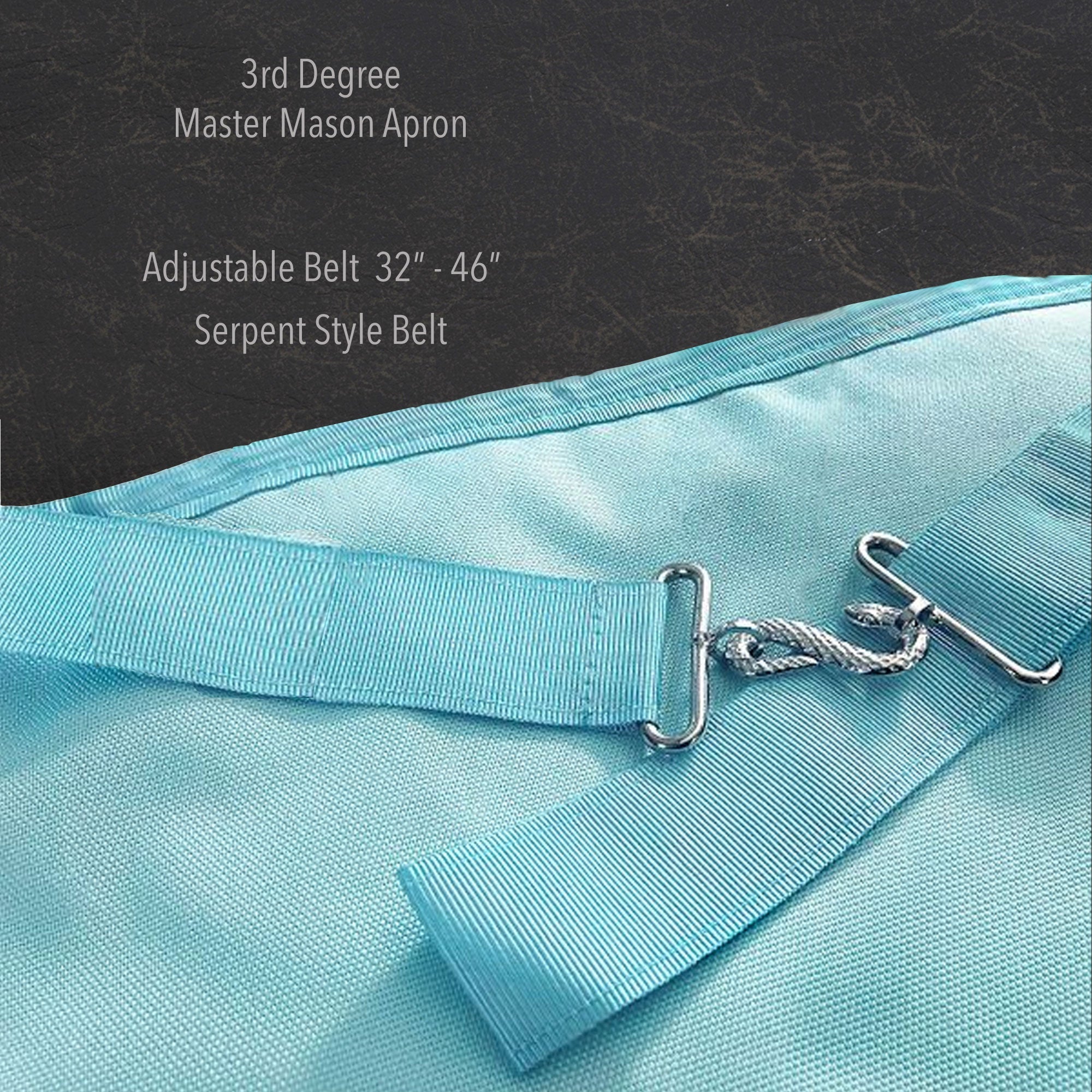Masonic Regalia UK - Freemason Master Masons Apron - Craft Premium Lambskin Leather - 3rd Degree Master Masons Apron - Masonic Gift Accessory For Freemason Men Masonic Regalia Apron