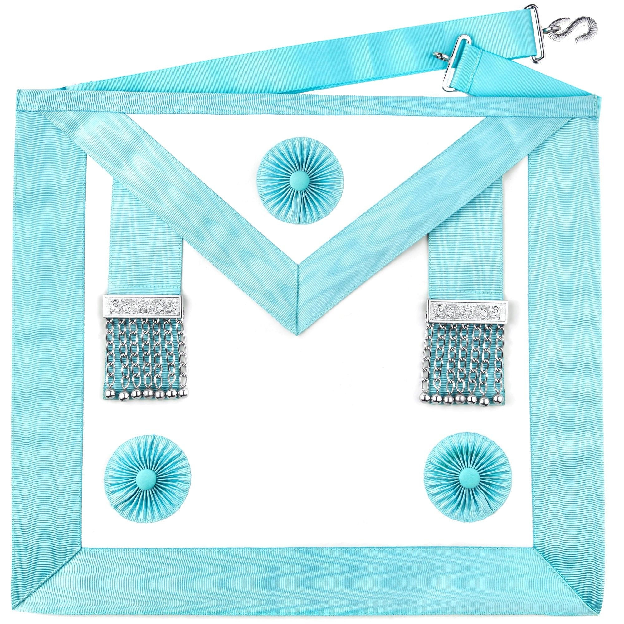 Masonic Regalia UK - Freemason Master Masons Apron - Craft Premium Lambskin Leather - 3rd Degree Master Masons Apron - Masonic Gift Accessory For Freemason Men