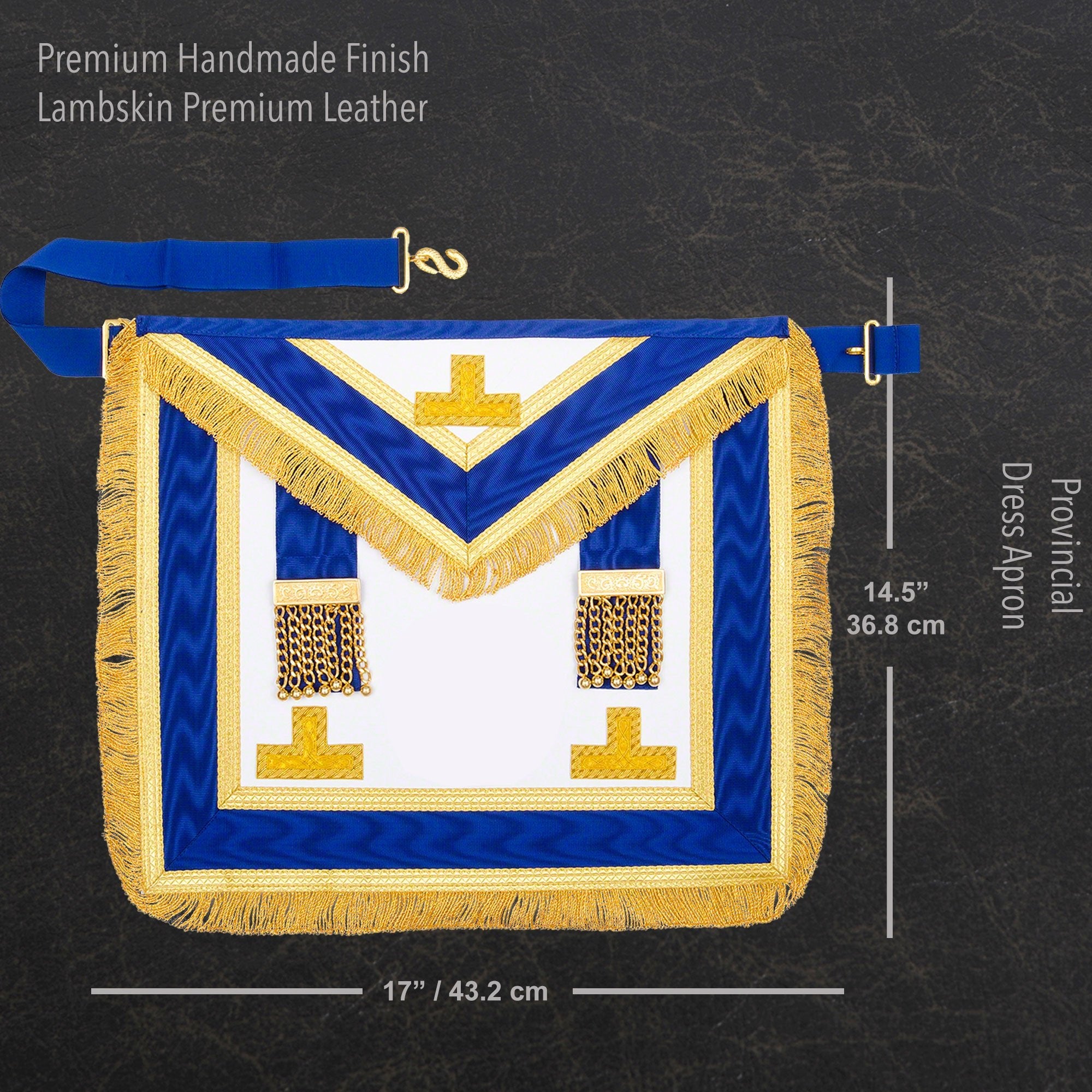 Masonic Regalia UK - Freemason Provincial Dress Collar and Apron Set - Masonic Men