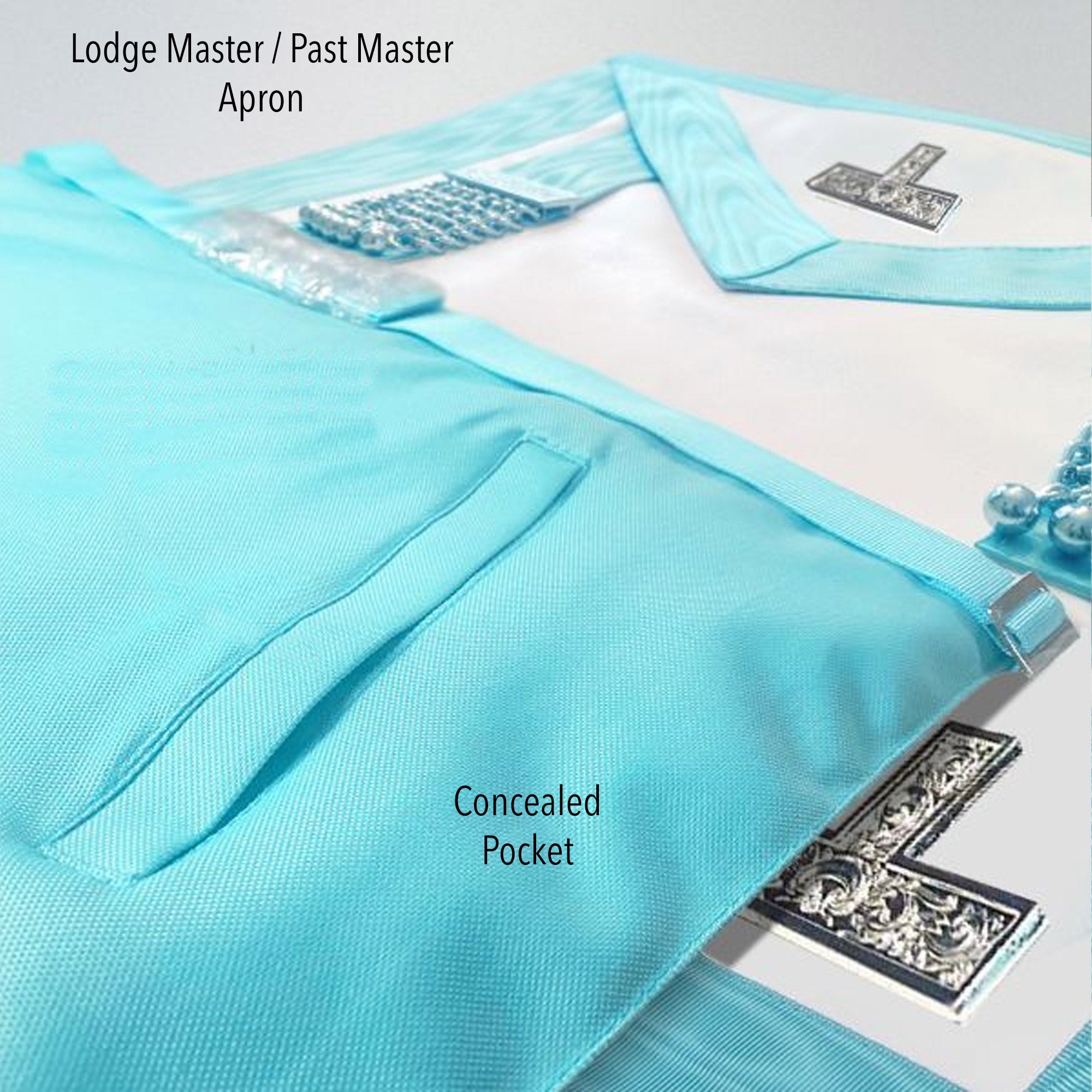 Worshipful Master / Past Master Apron - Premium Lambskin Leather - Masons Craft Masonic regalia