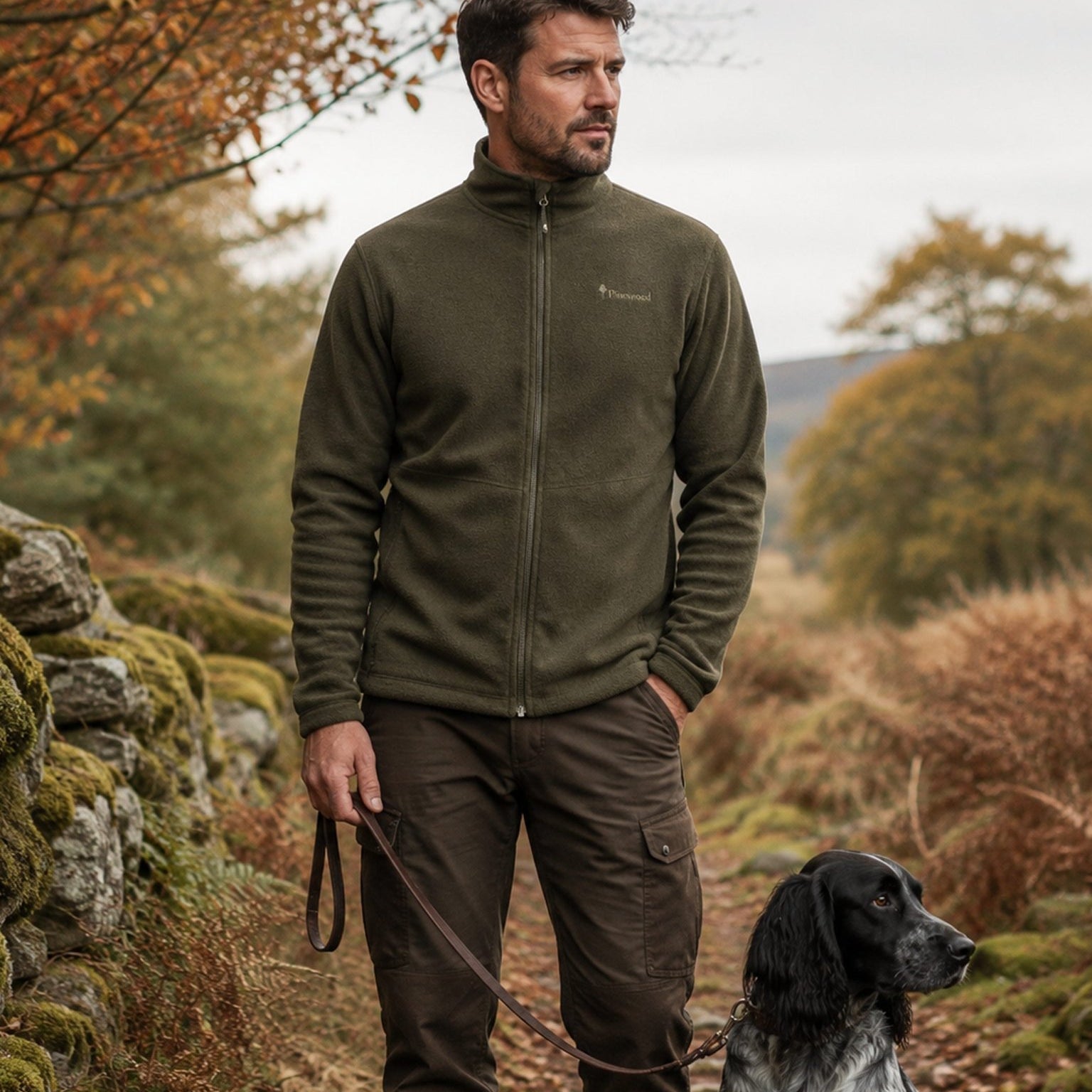 Pinewood Active Mens Fleece Jacket - Lightweight 180g - Durable and warm Pinewood Fleece & Gilet