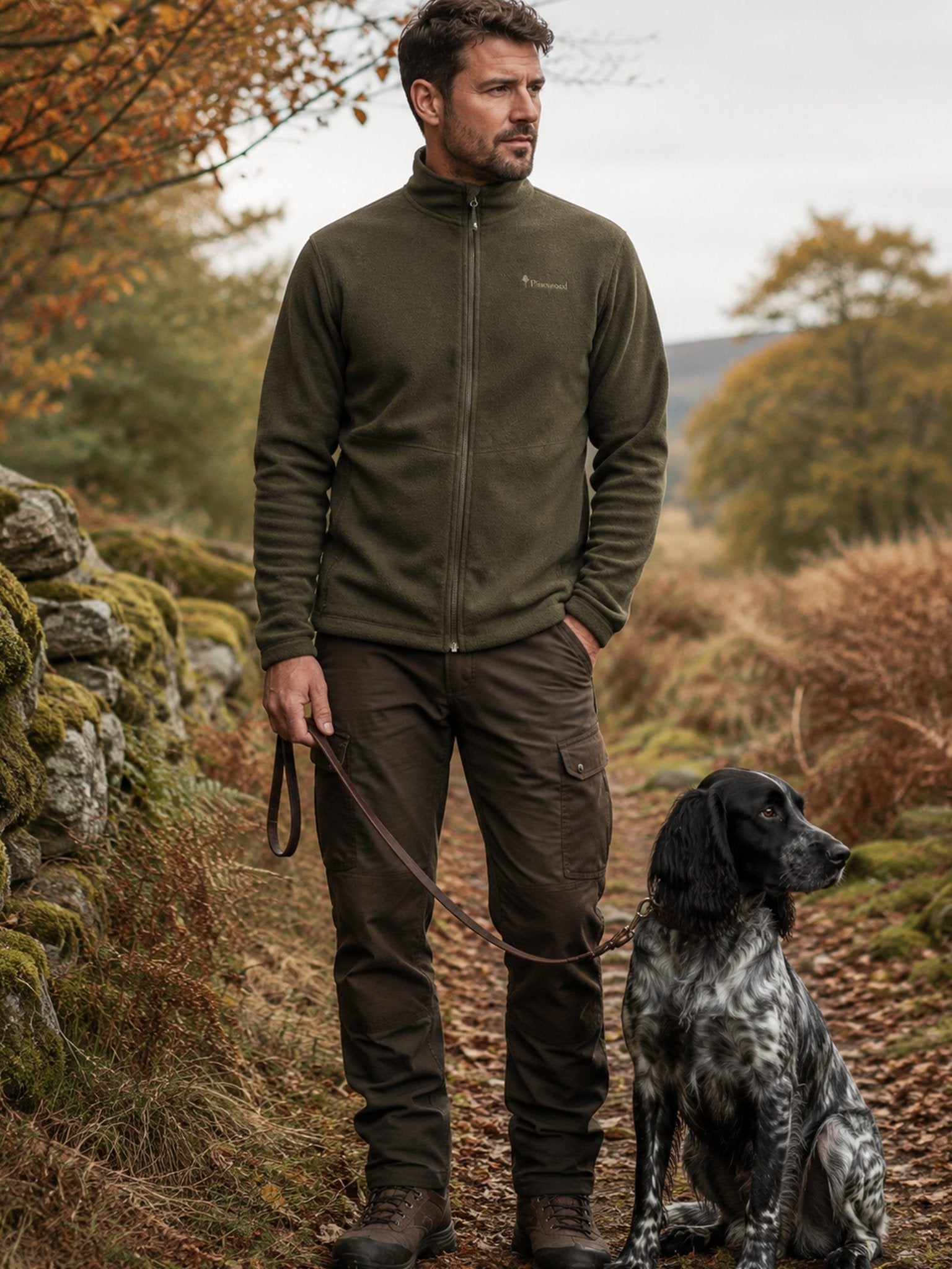 Pinewood Active Mens Fleece Jacket - Lightweight 180g - Durable and warm Pinewood Fleece & Gilet