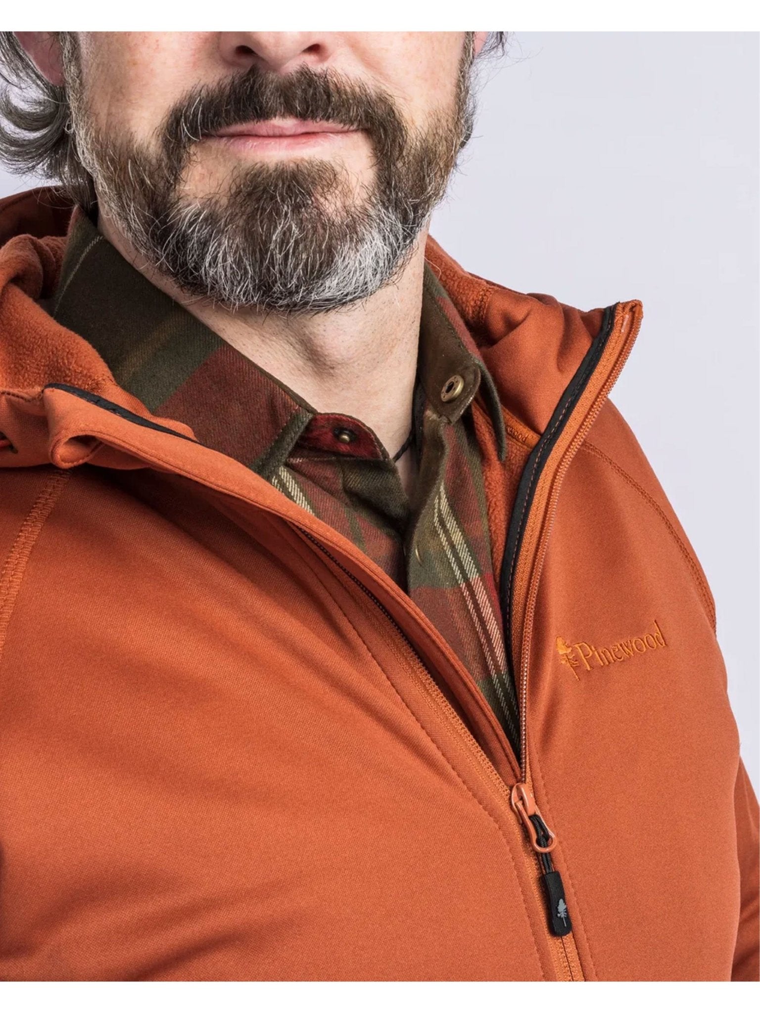 Pinewood Finnveden Hoodie lightweight insulated full zipped top Pinewood Knitwear