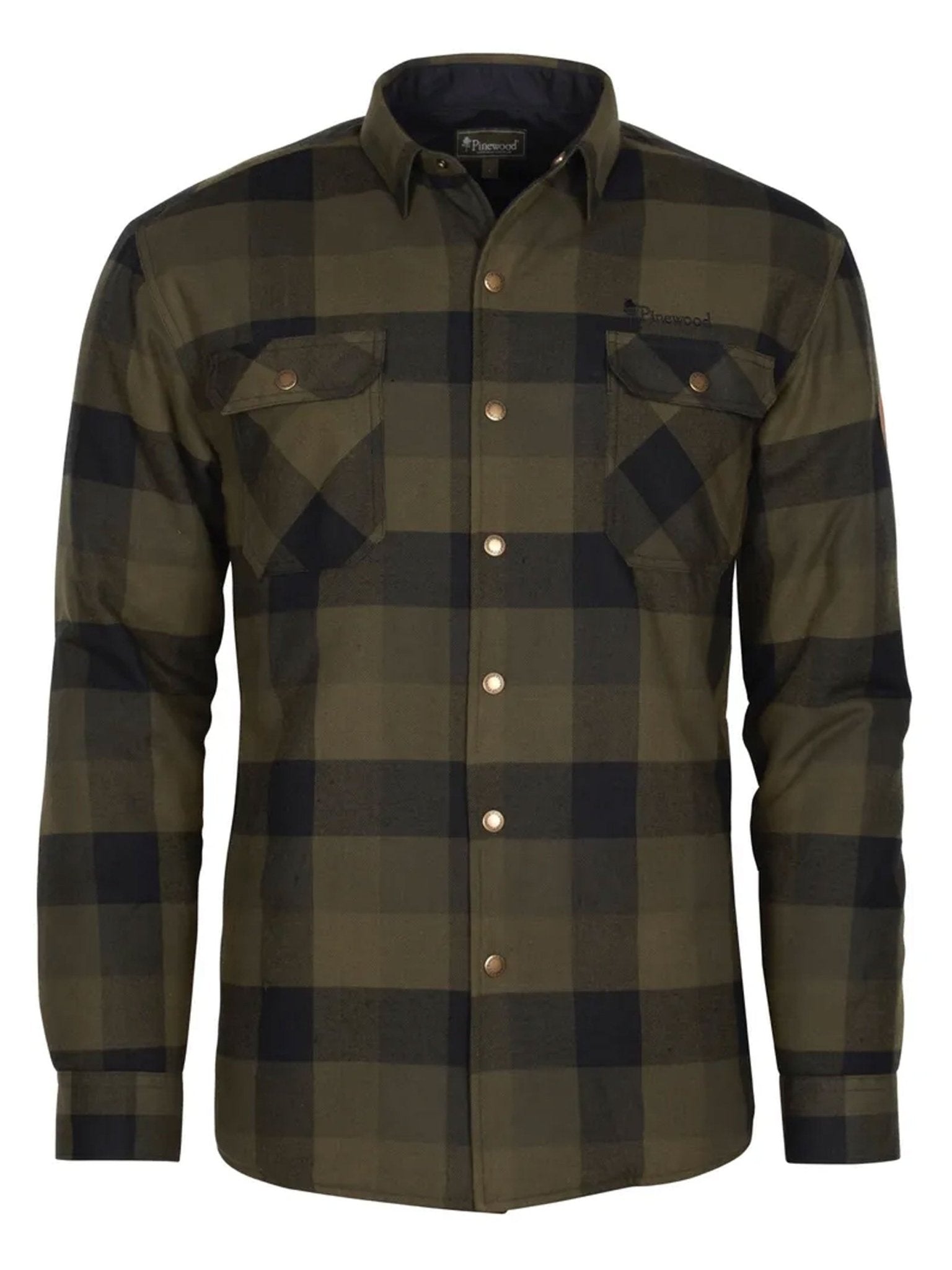 Pinewood Mens Canada Classic check shirt / flannel wool mix mans check Pinewood Shirt