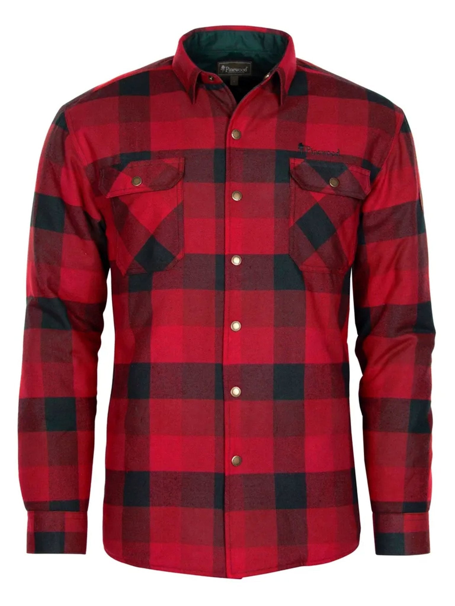 Pinewood Mens Canada Classic check shirt / flannel wool mix mans check Pinewood Shirt