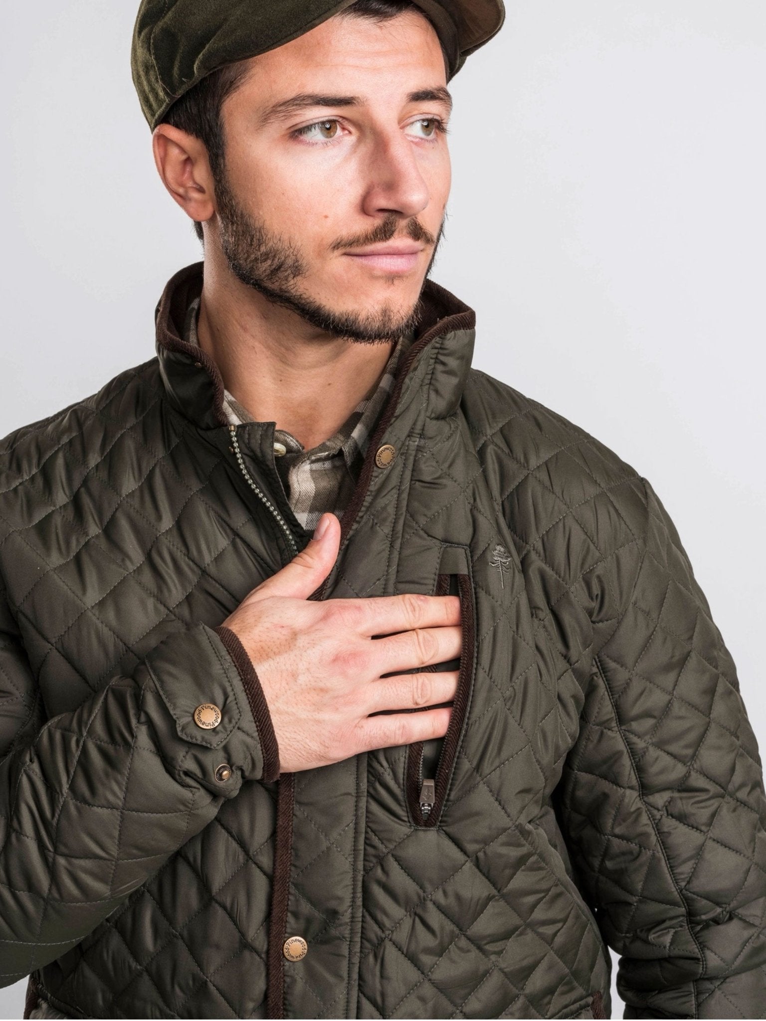 Pinewood - Pinewood Mens Nydala Classic Quilted Jacket / Mens Coat padded Pinewood