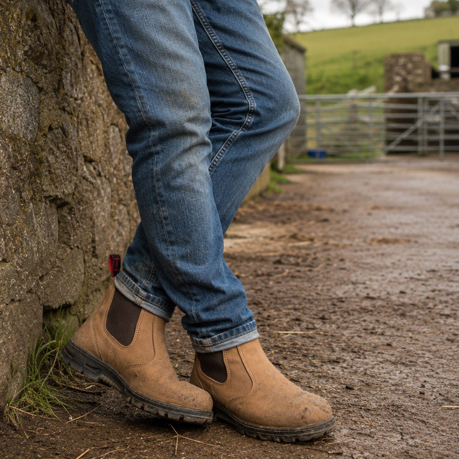 Redback Crazy Horse Soft toe Boot (UBCH) - Chelsea boot / dealer boots Redback Boots