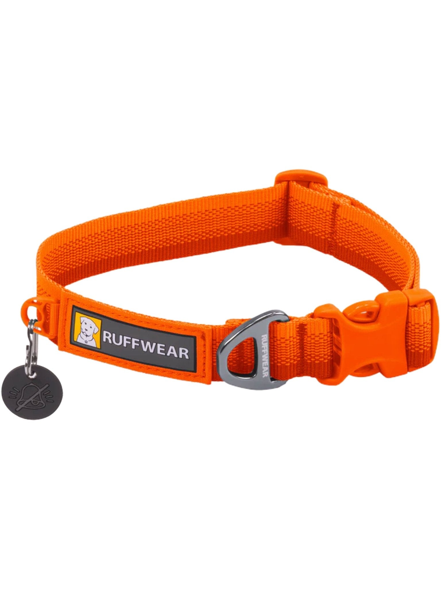 Ruffwear - Front Range Dog Collar, with Aluminium V - Ring, Adjustable Pet Dog Collar, Comfortable Soft Fabric, Collar with Dog Lead Attachment Ring