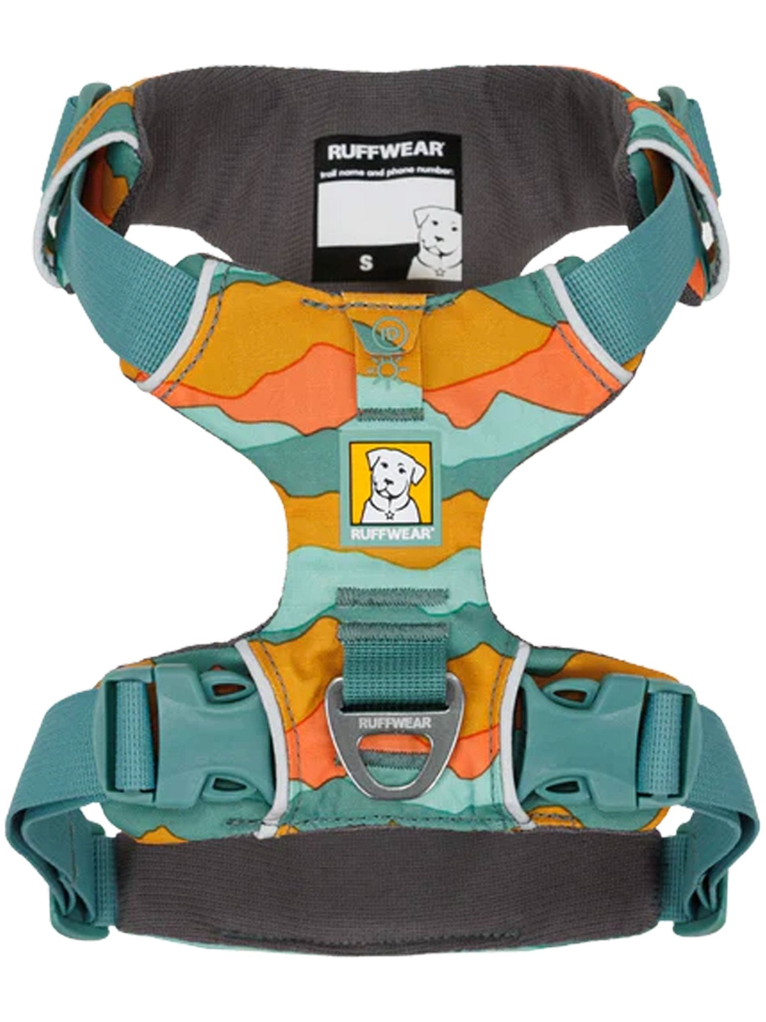 Ruffwear - Front Range Dog Harness, Reflective Y Harness, Adjustable Comfortable Padded Everyday Harness, 2 Lead Attachments & V Ring