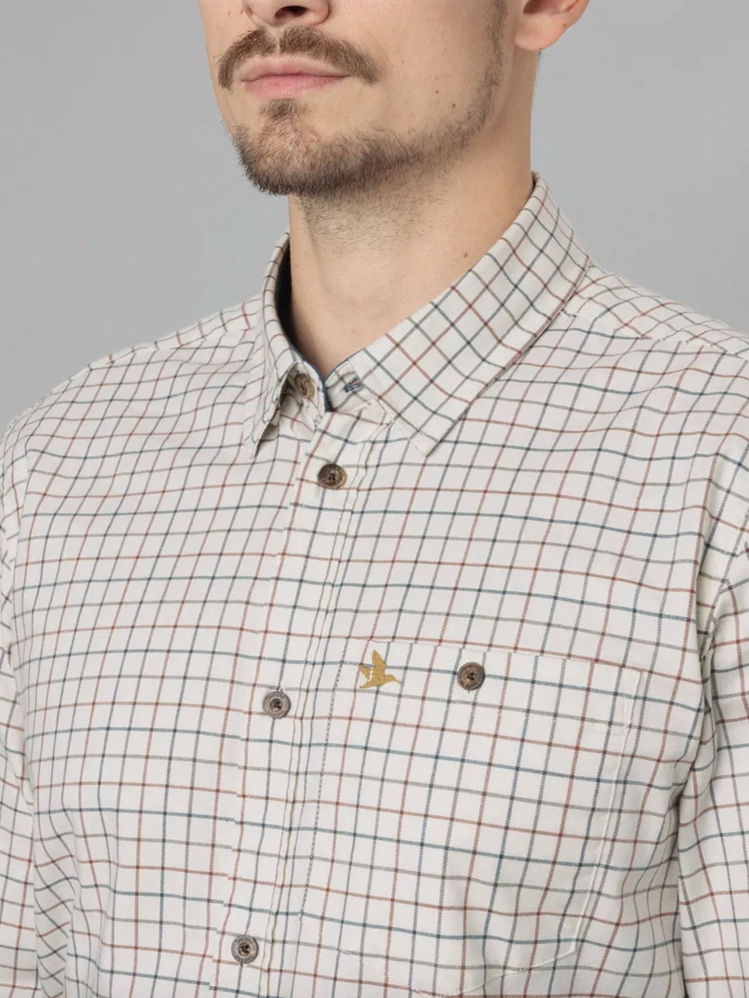 Seeland Oxford check Long Sleeve Mens Shirt / Easy care cotton check shirts Seeland Shirt