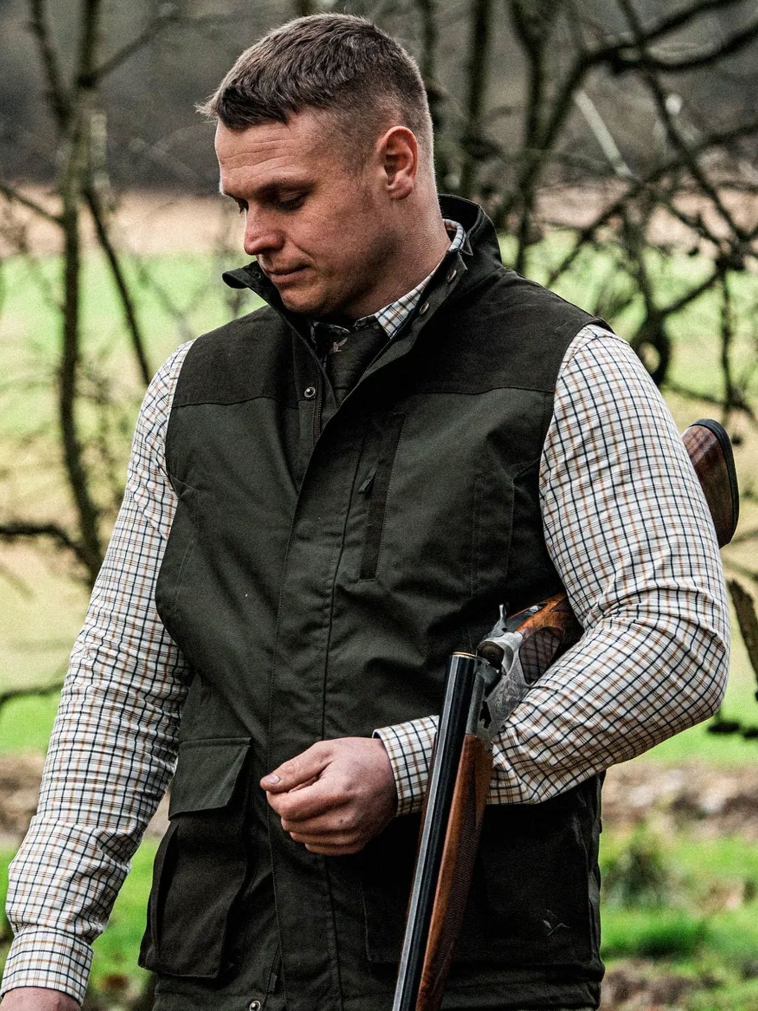 Seeland Oxford check Long Sleeve Mens Shirt / Easy care cotton check shirts Seeland Shirt