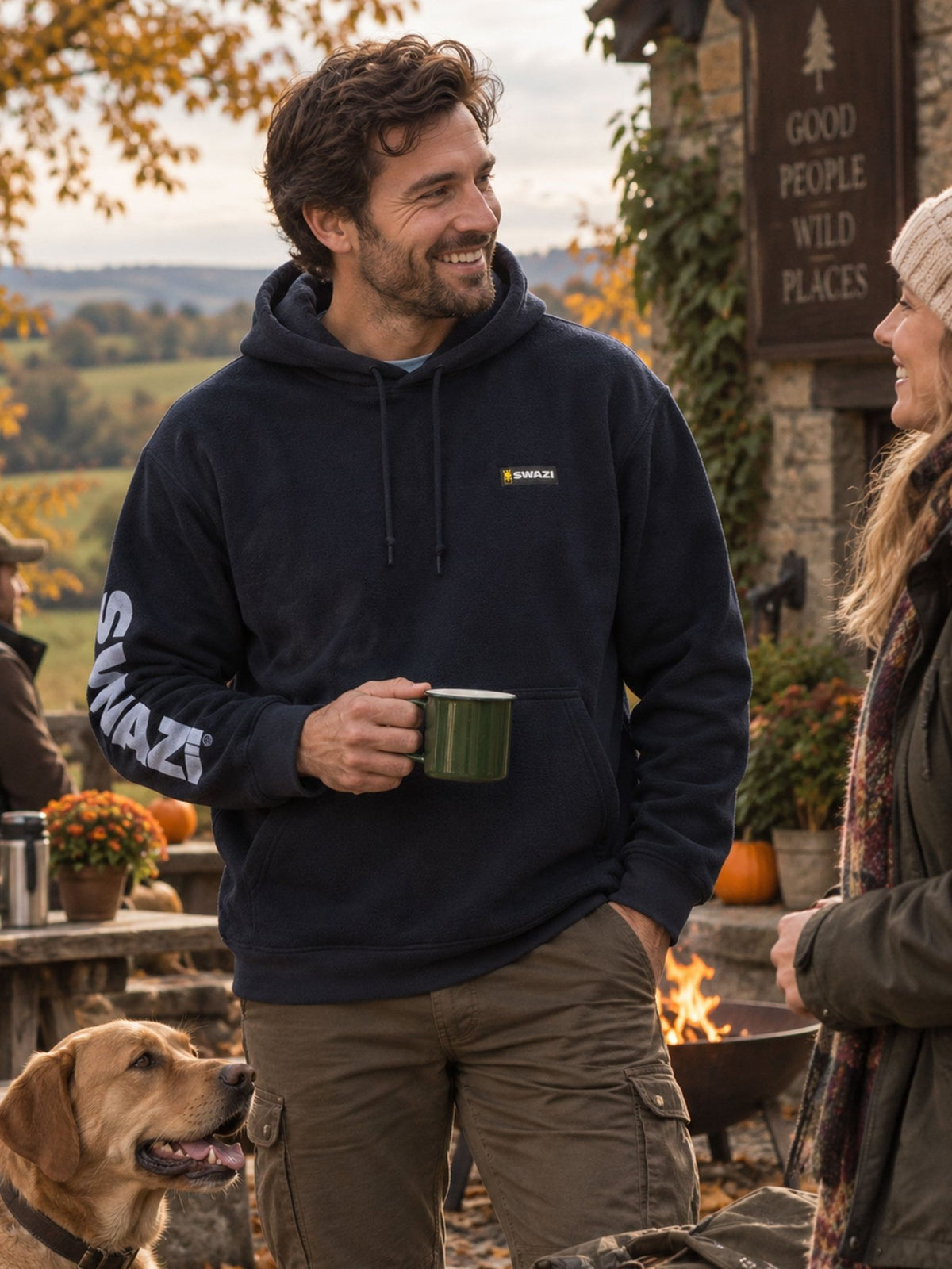 Swazi Clansman Fleece Hoodie for Men – 210gsm Microfleece with Pocket Swazi Clothing Fleece & Gilet