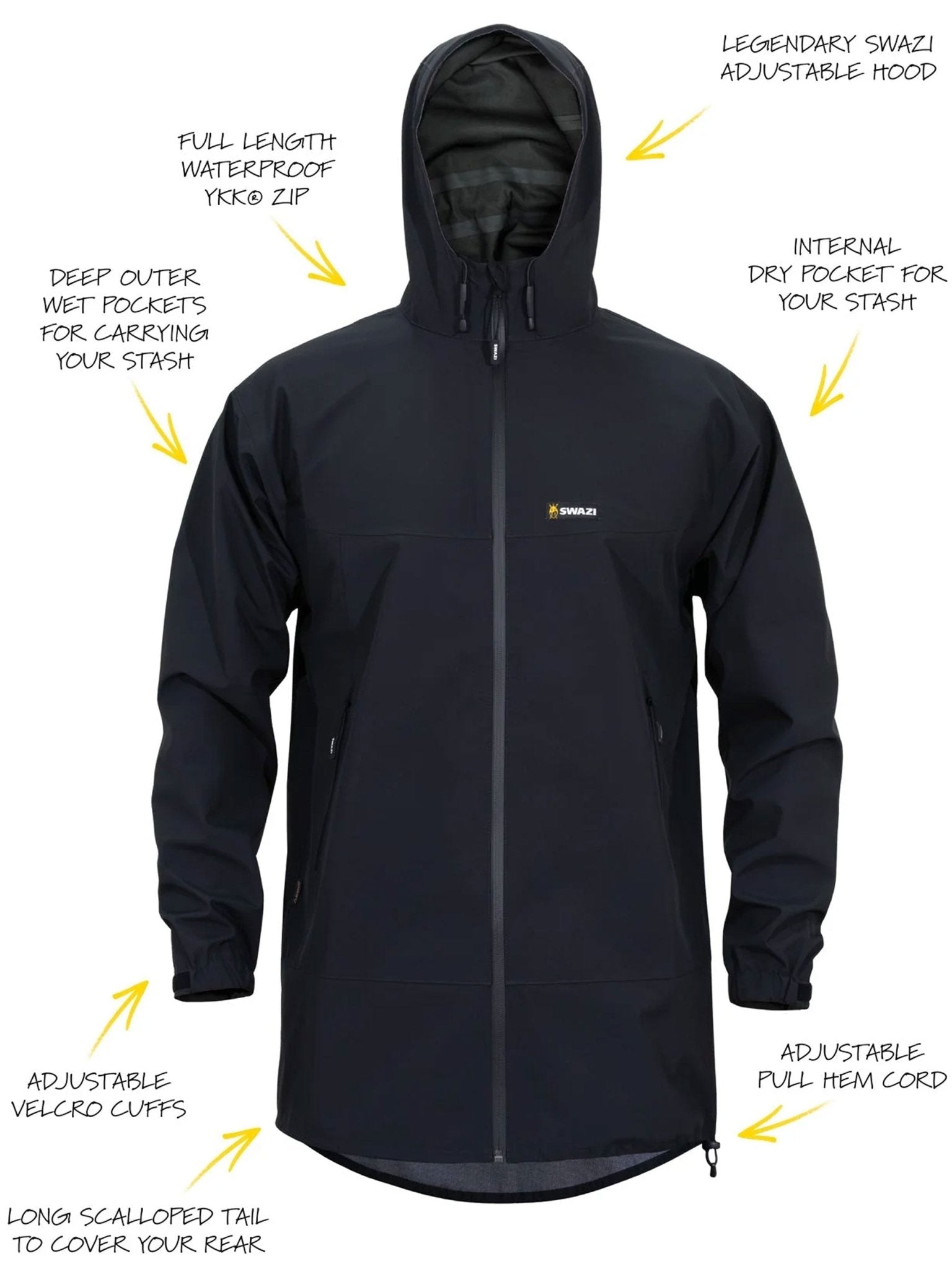 Swazi - Sentinel Ultralite mens Jacket - Windproof / Waterproof coat - Breathable AEGIS Swazi Clothing