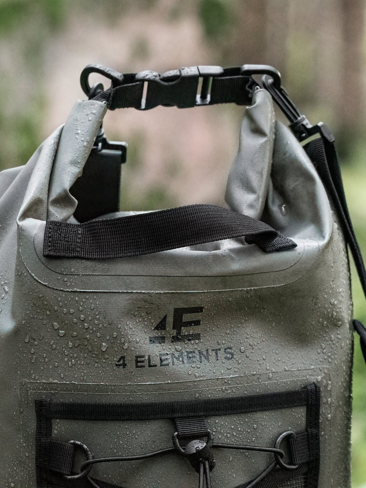 4elementsclothing4 Elements Clothing4 Elements - Waterproof bag and Dry Bag Roll Top waterproof Rucksack, Wet bag & Hiking, waters sports or camping bag, 20L drybagBag4EC-DBG20-GN
