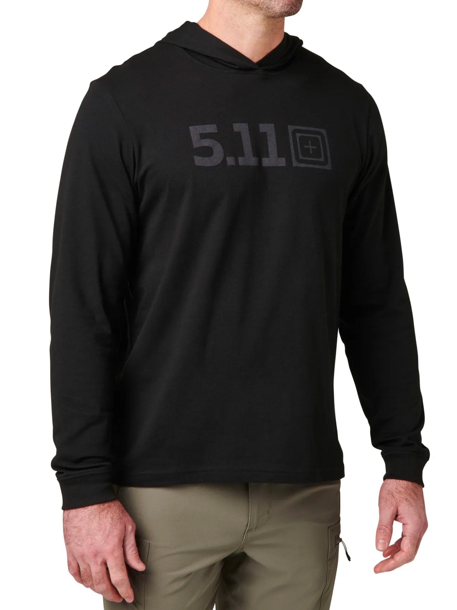 5.11 Tactical - 5.11 HOODED LONG SLEEVE TEE Cotton Polyester moisture wicking - Style 76165