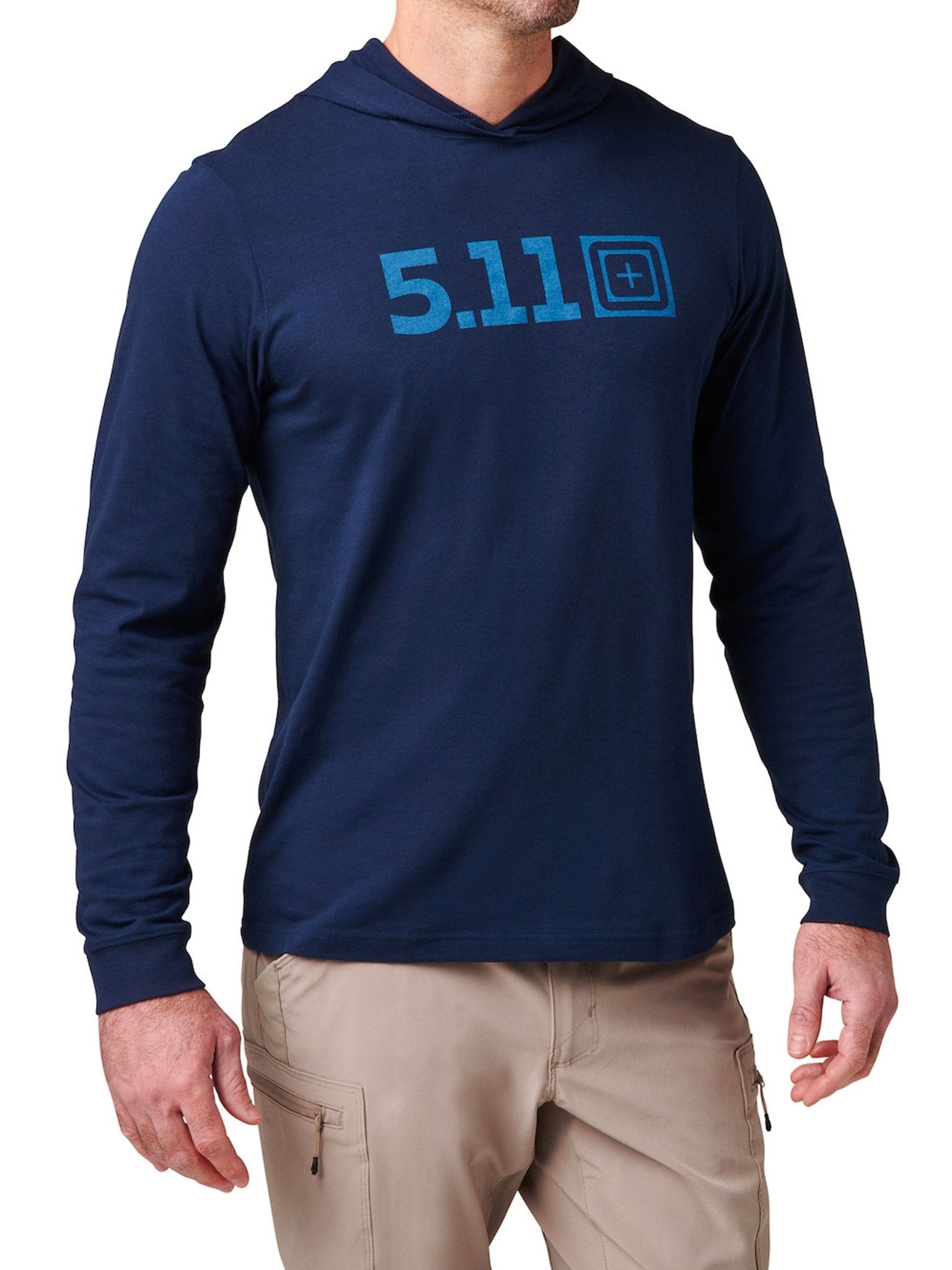 5.11 Tactical - 5.11 HOODED LONG SLEEVE TEE Cotton Polyester moisture wicking - Style 76165